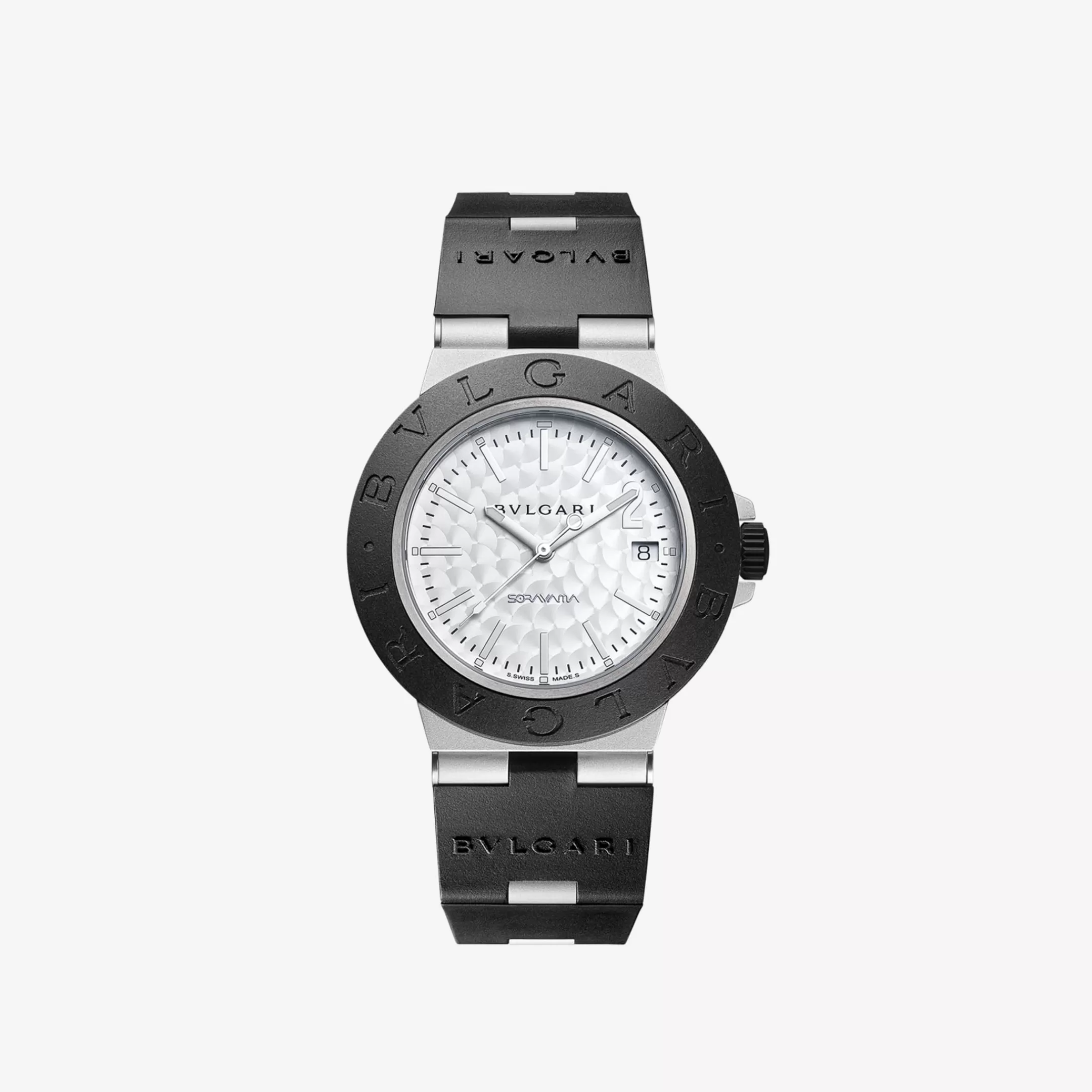 BVLGARI Aluminium Uhr Silber Flash Sale