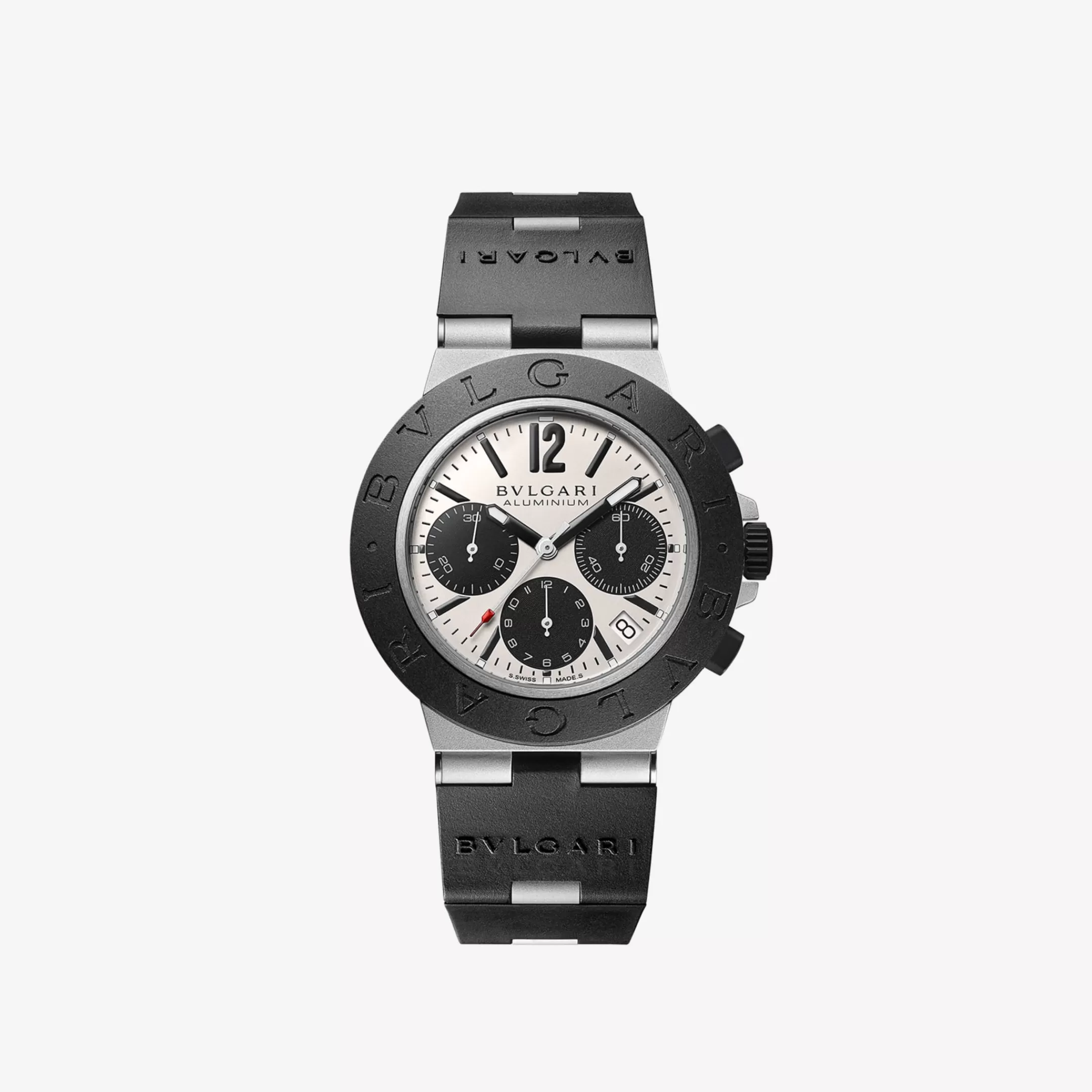BVLGARI Aluminium Uhr Schwarz New