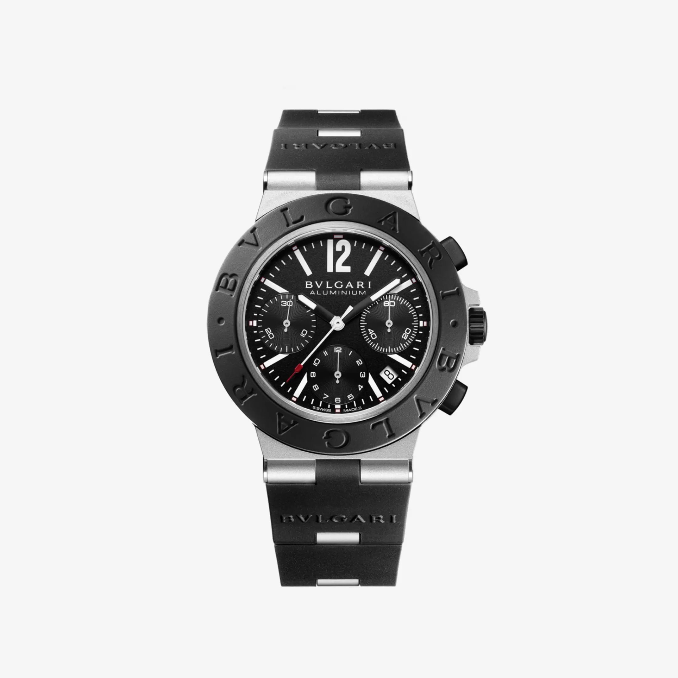 BVLGARI Aluminium Uhr Schwarz Sale