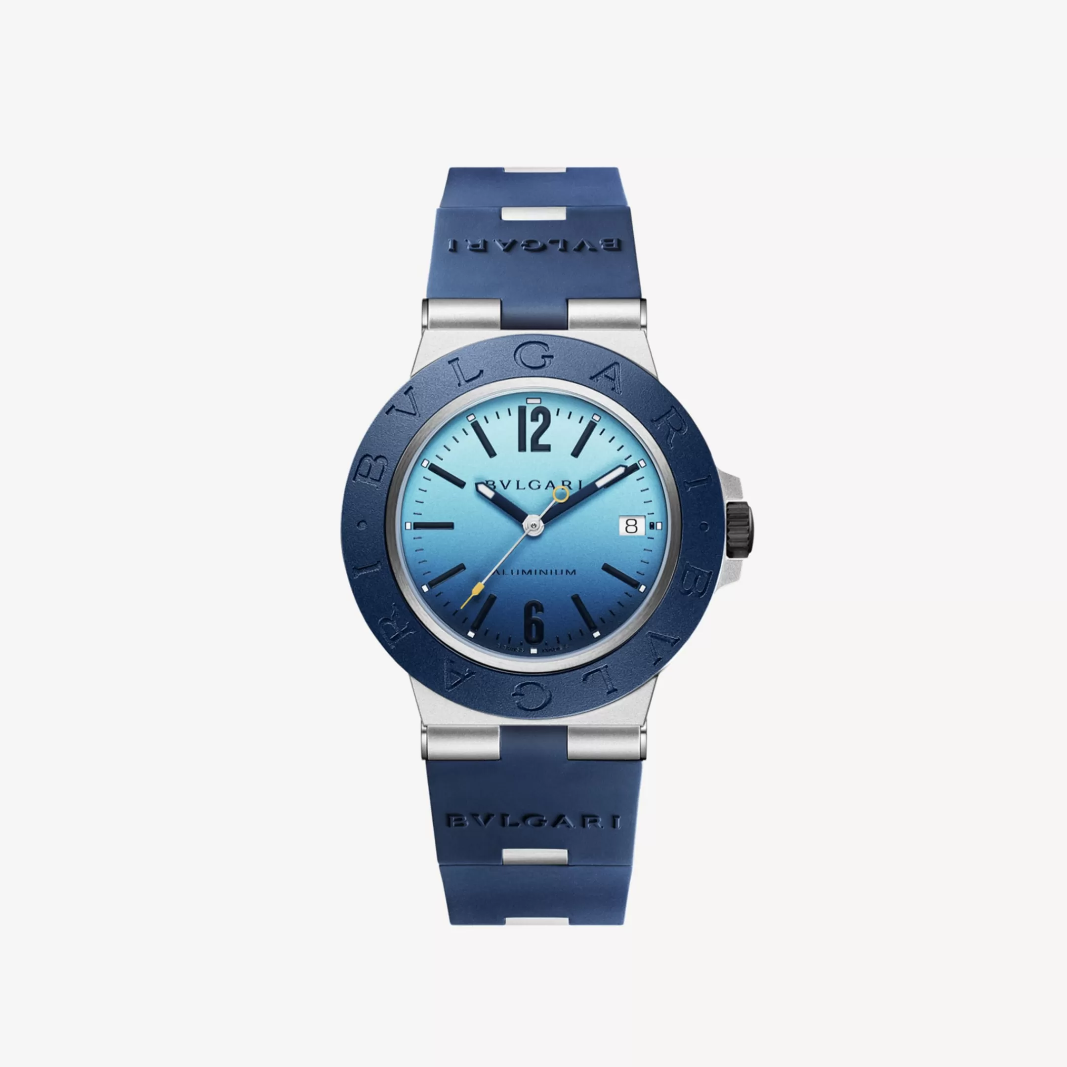BVLGARI Aluminium Uhr Blau Hot