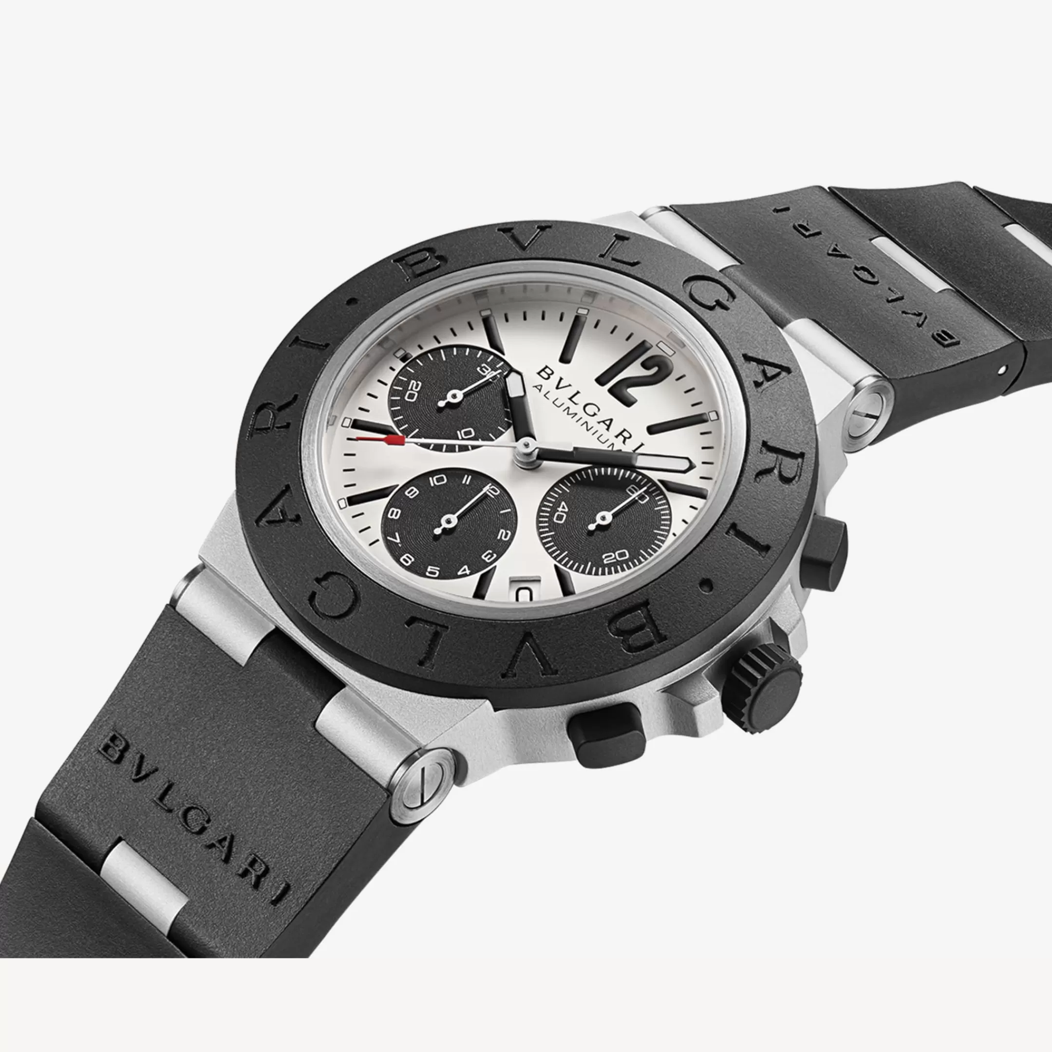 BVLGARI Aluminium Uhr Schwarz New