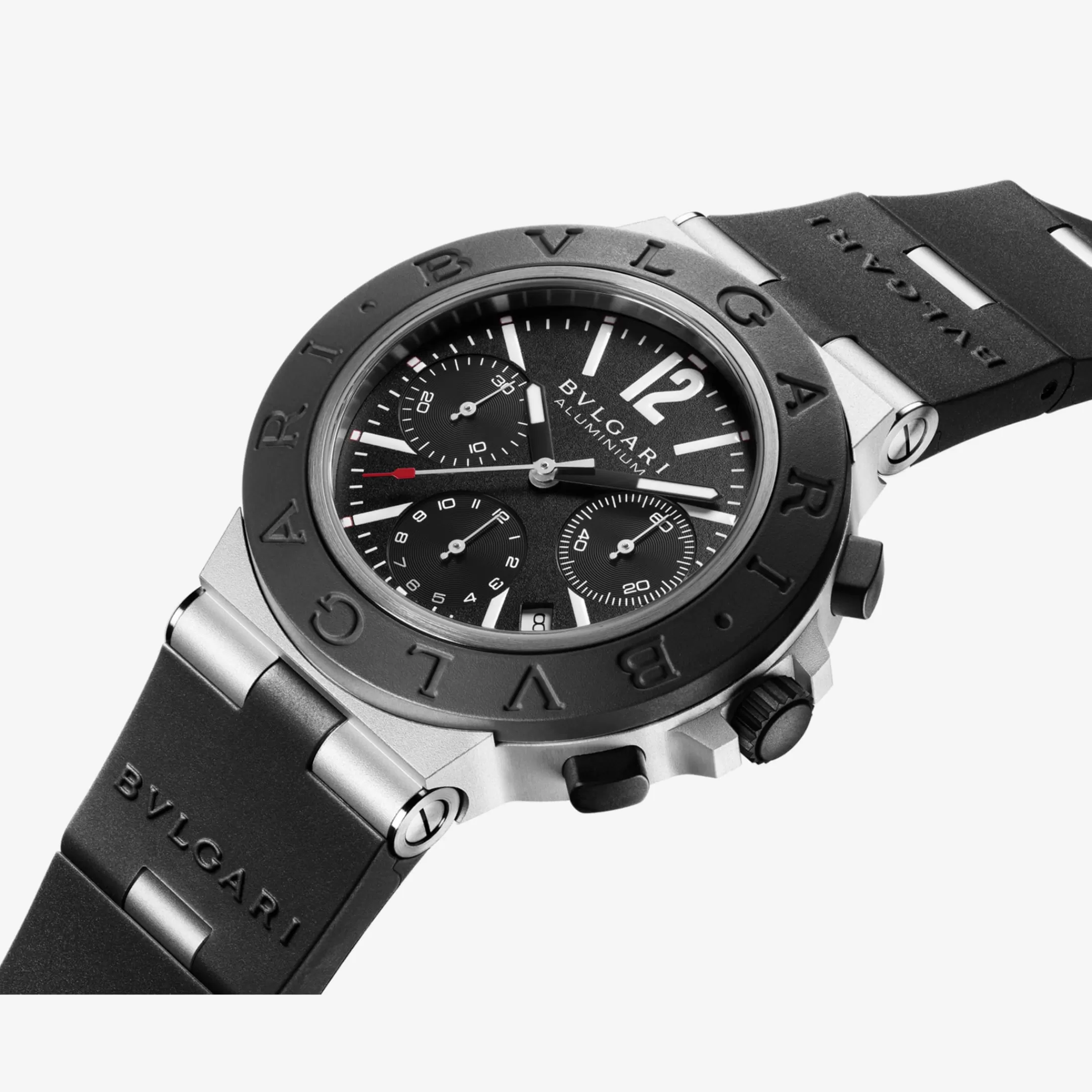 BVLGARI Aluminium Uhr Schwarz Sale