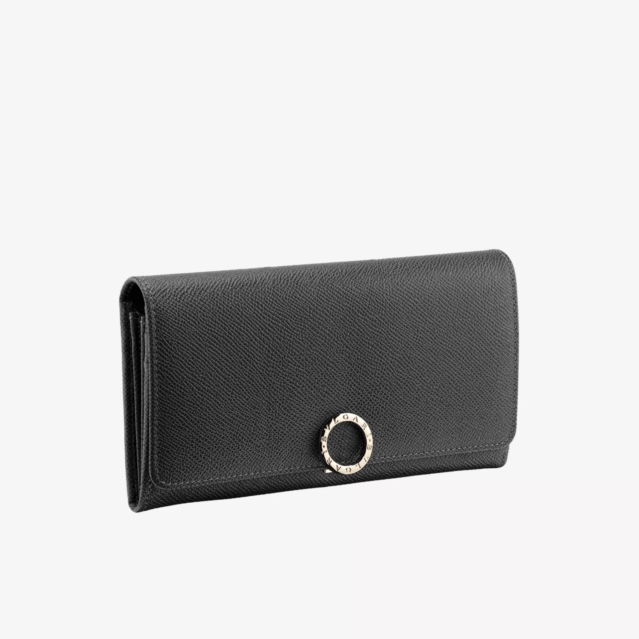 BVLGARI Groses Portemonnaie Schwarz Outlet