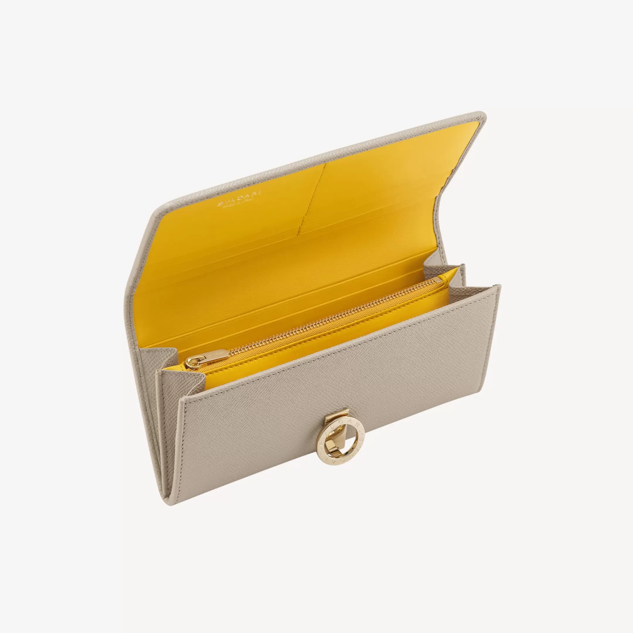 BVLGARI Groses Portemonnaie Grau Flash Sale