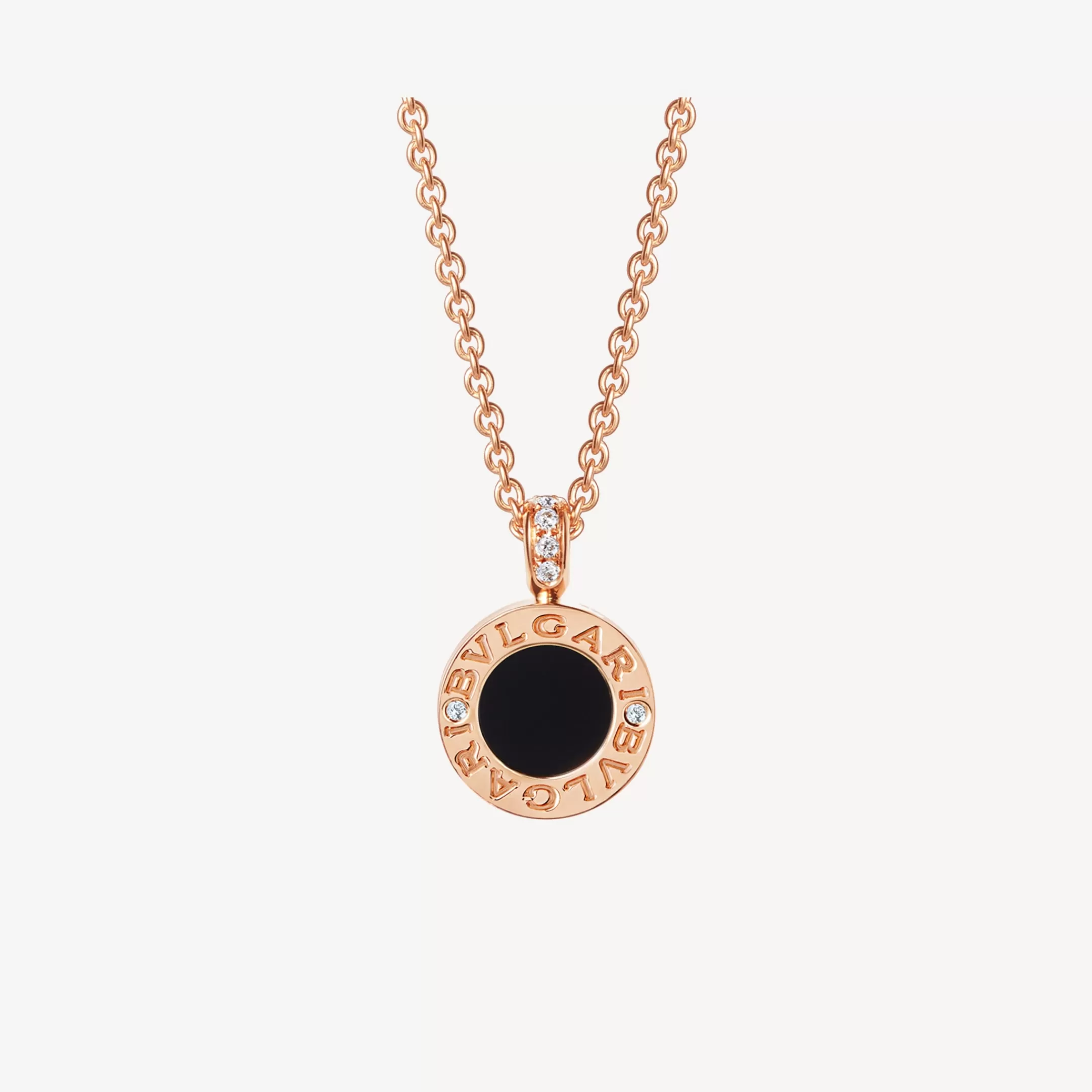 BVLGARI Halskette Schwarz/Weiss Clearance