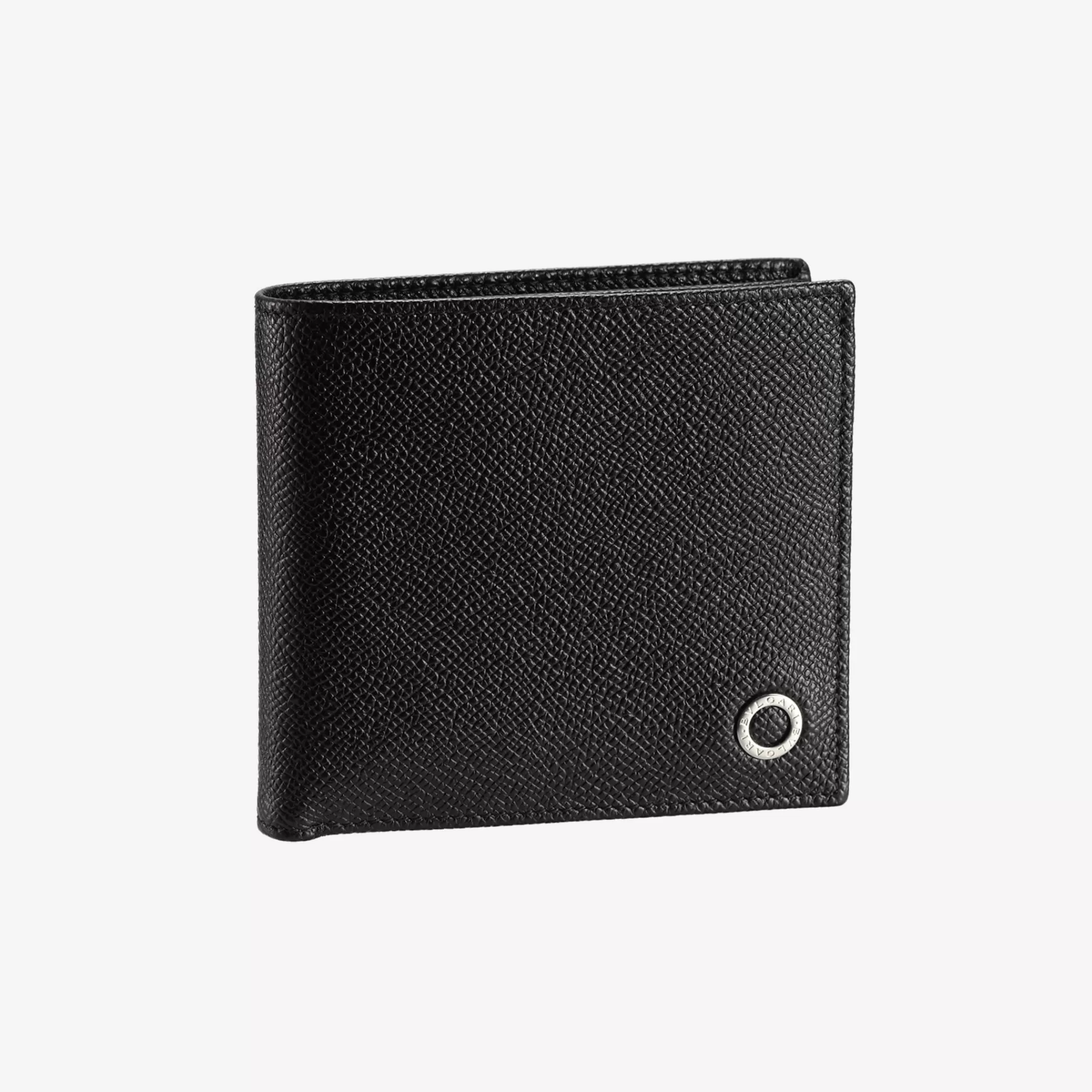 BVLGARI Man Bifold Portemonnaie Schwarz Discount