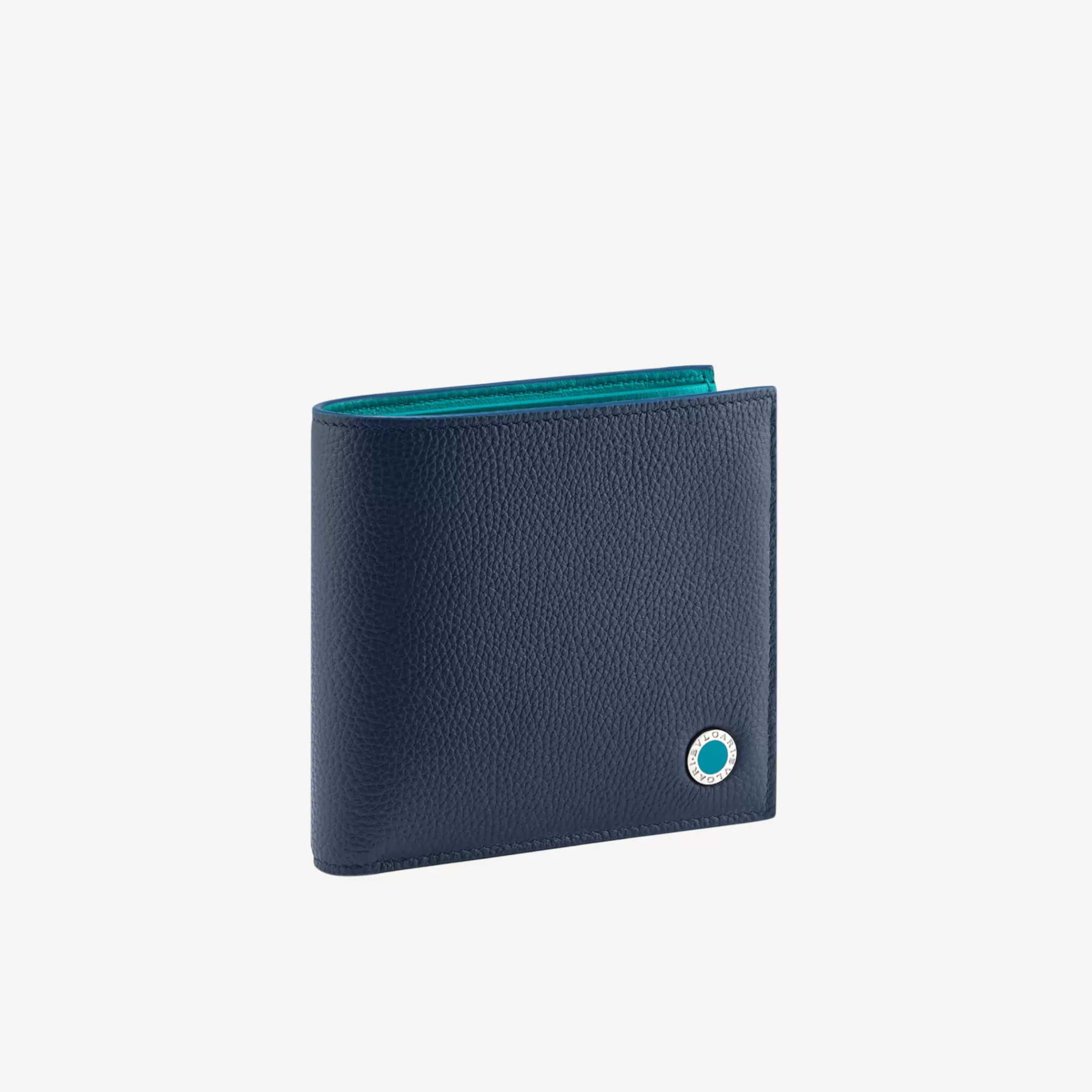BVLGARI Man Bifold Portemonnaie Blau Cheap
