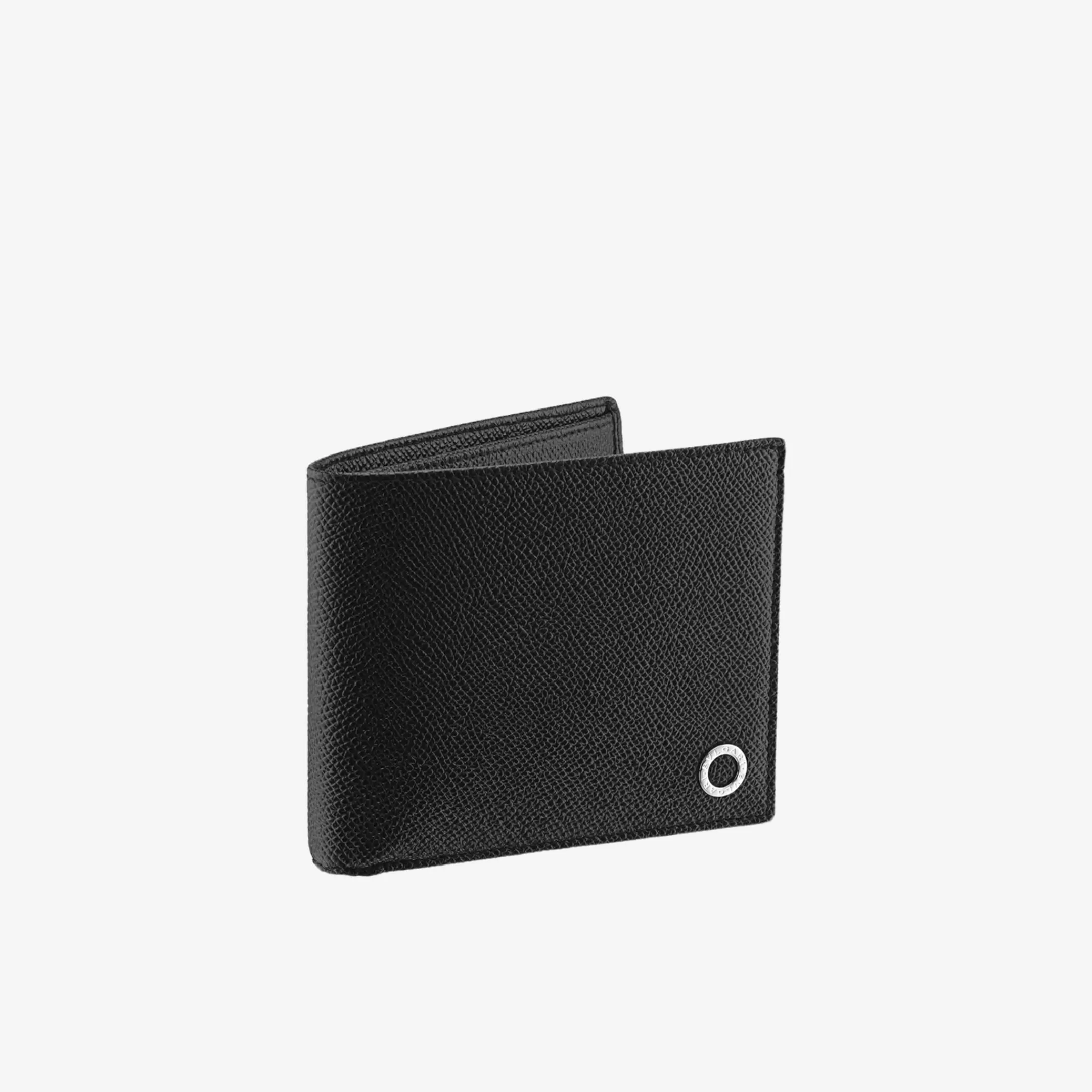 BVLGARI Man Bifold Portemonnaie Schwarz Outlet