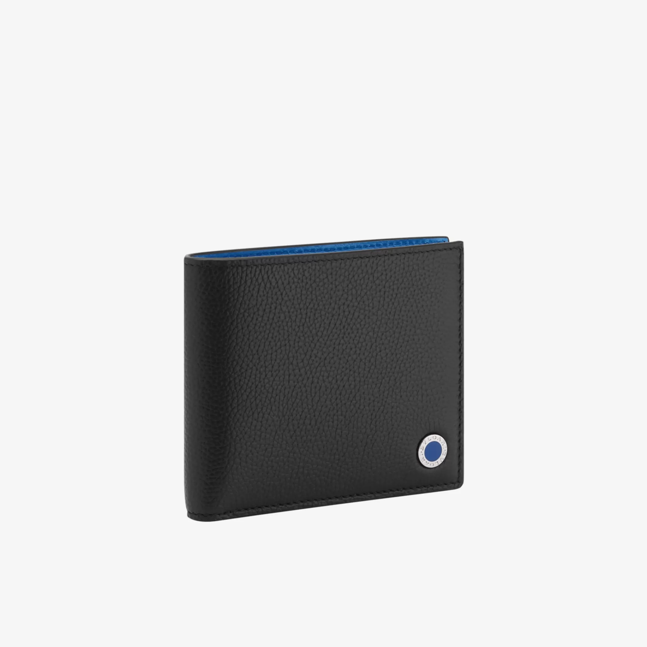 BVLGARI Man Bifold Portemonnaie Schwarz New