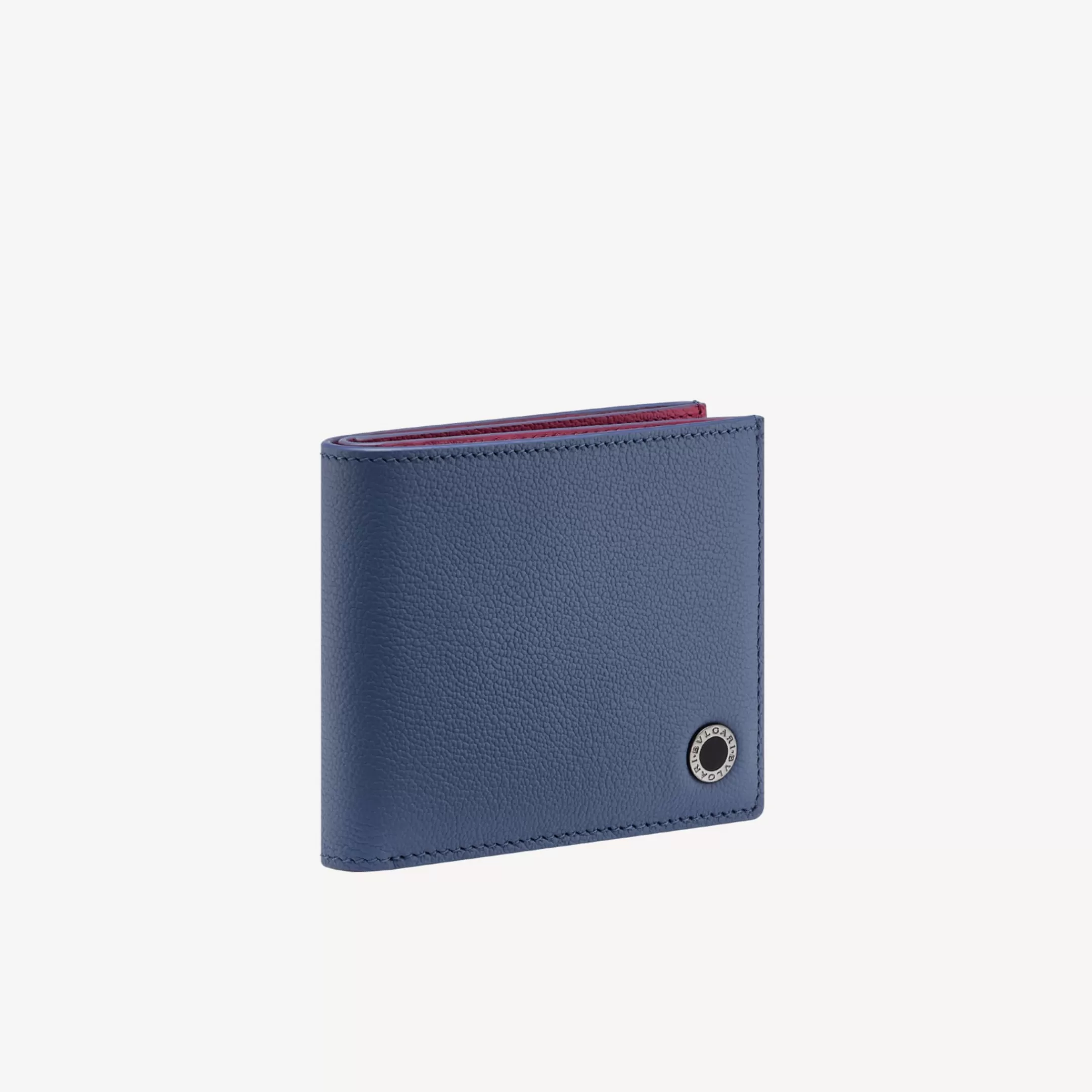 BVLGARI Man Bifold Portemonnaie Blau Cheap