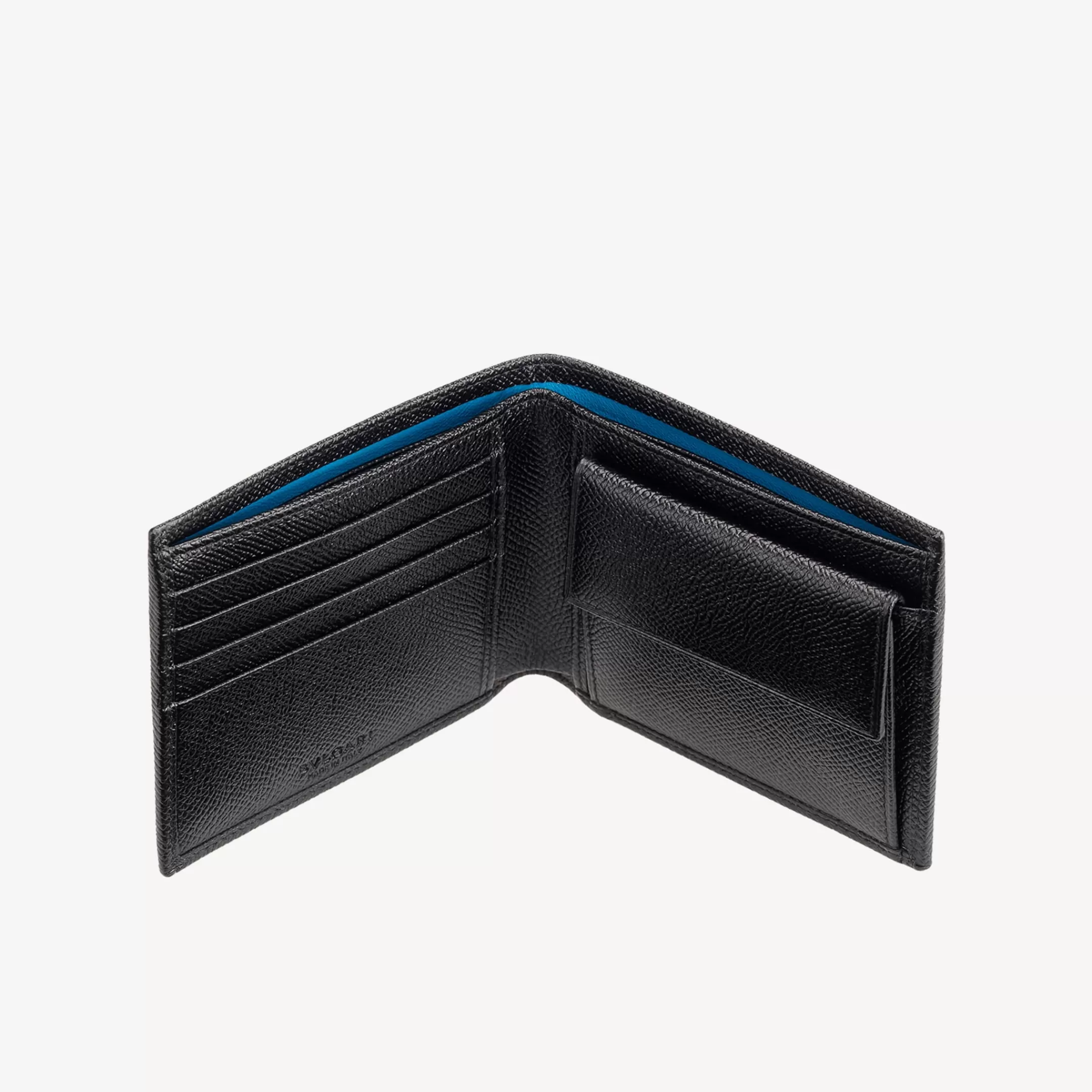 BVLGARI Man Bifold Portemonnaie Schwarz Discount