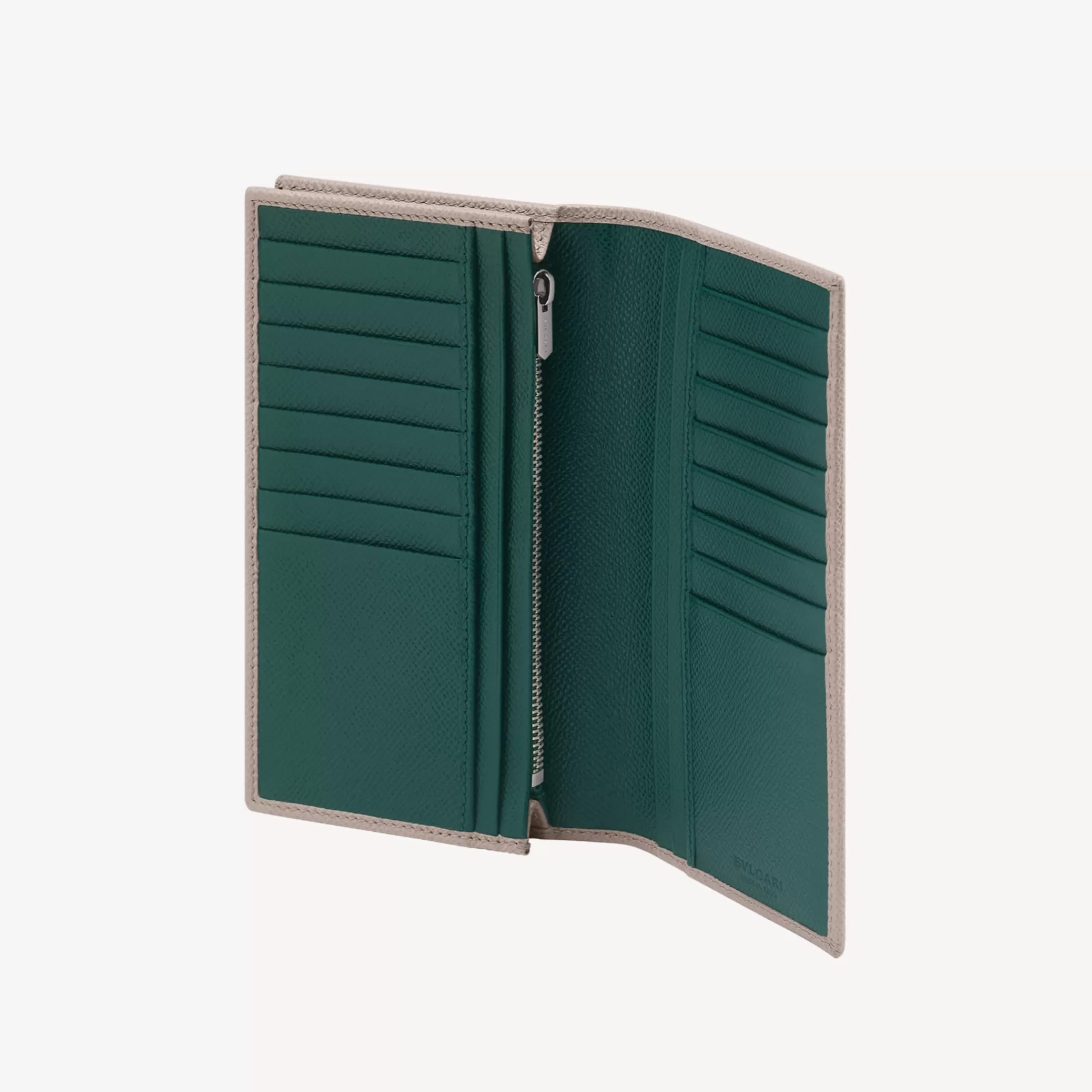 BVLGARI Man Bifold Portemonnaie Grau Discount