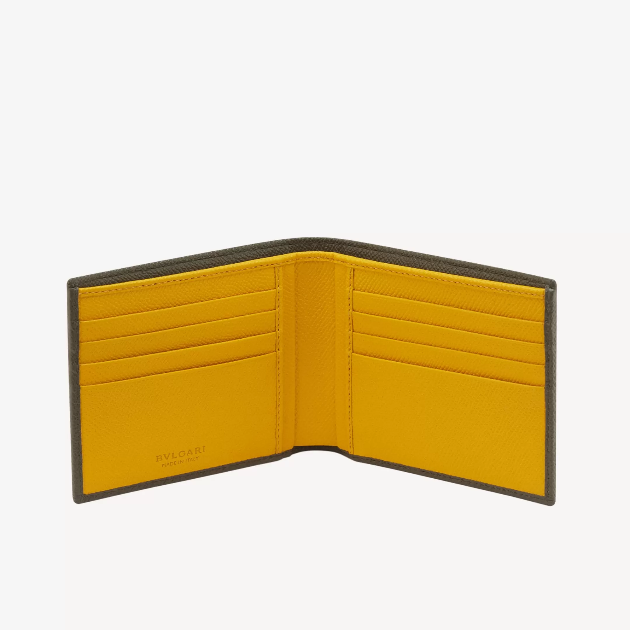BVLGARI Man Bifold Portemonnaie Grun Fashion