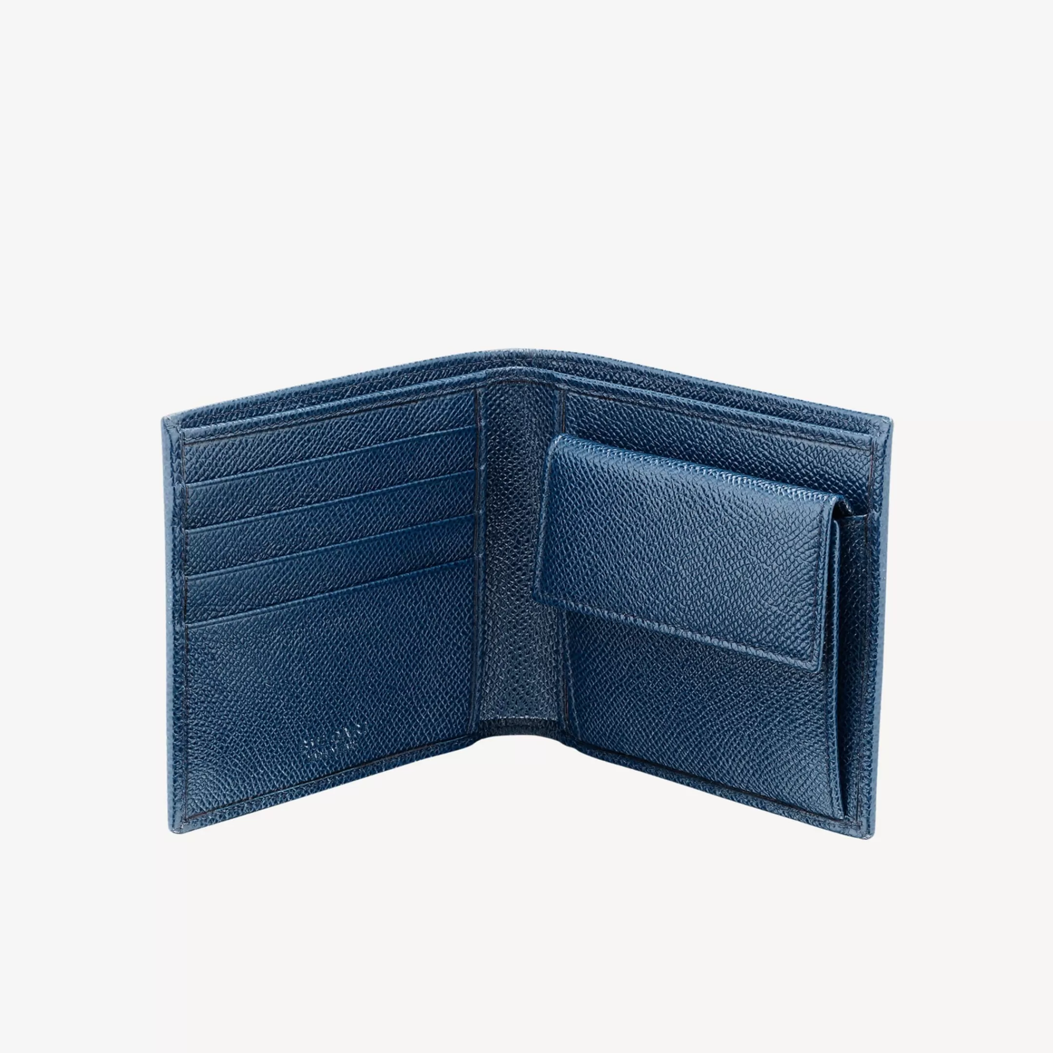 BVLGARI Man Bifold Portemonnaie Blau Best Sale