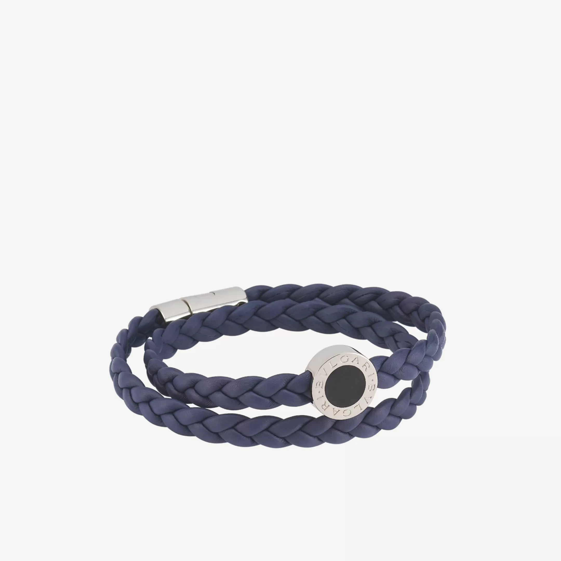 BVLGARI Man Lederarmband Blau Hot