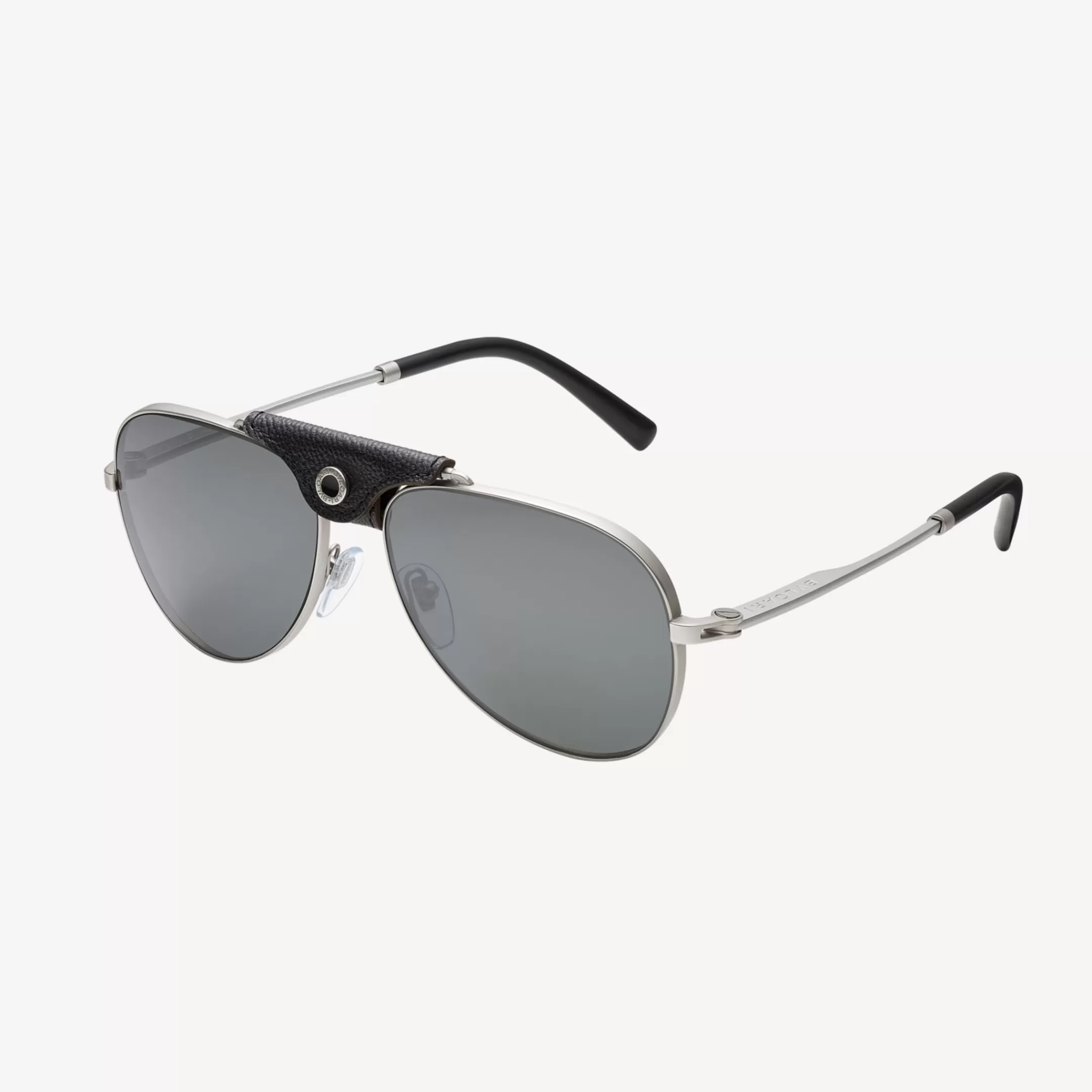 BVLGARI Man Sonnenbrille Schwarz/Grau Flash Sale