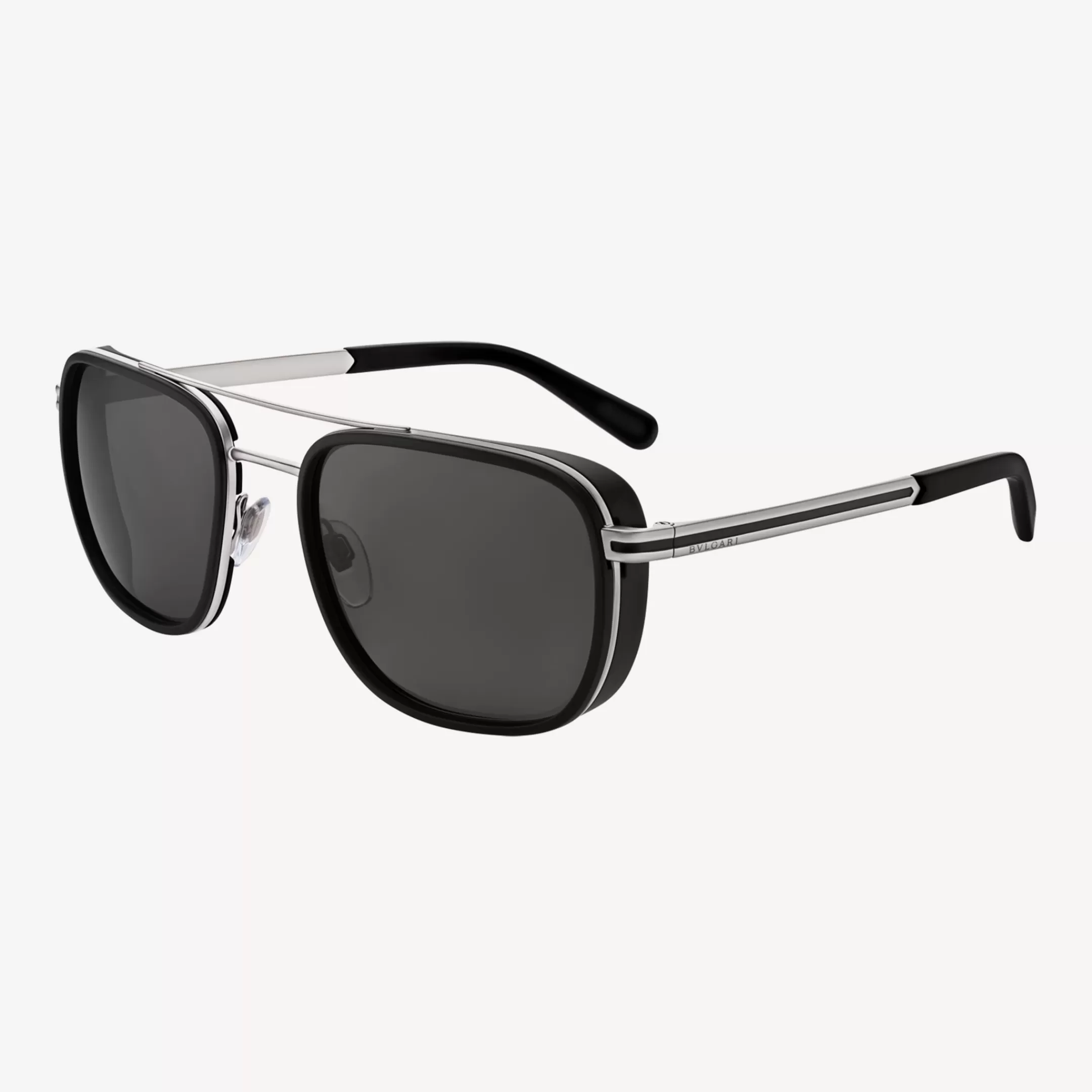 BVLGARI Man Sonnenbrille Schwarz/Grau Sale