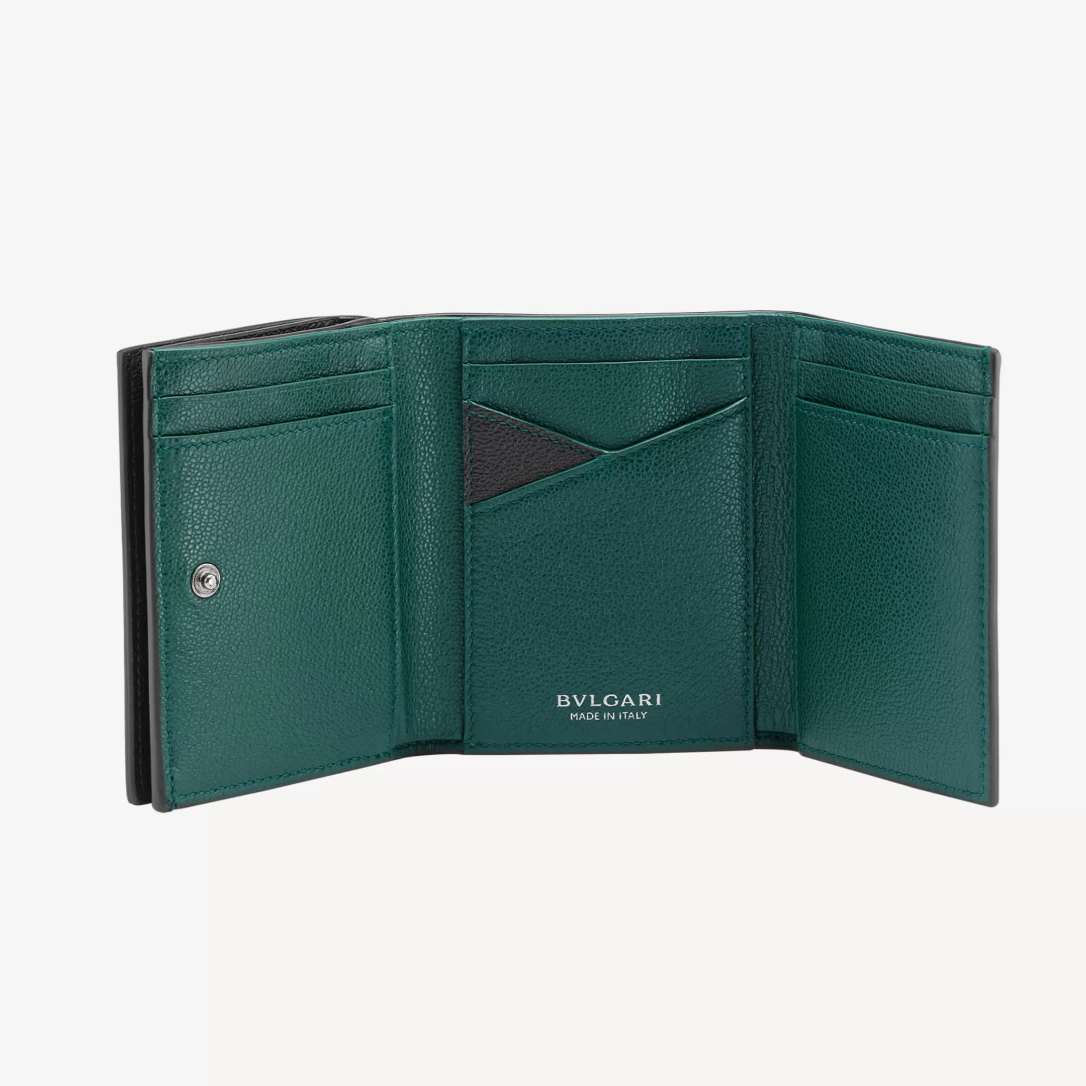 BVLGARI Man Trifold Portemonnaie Schwarz Fashion