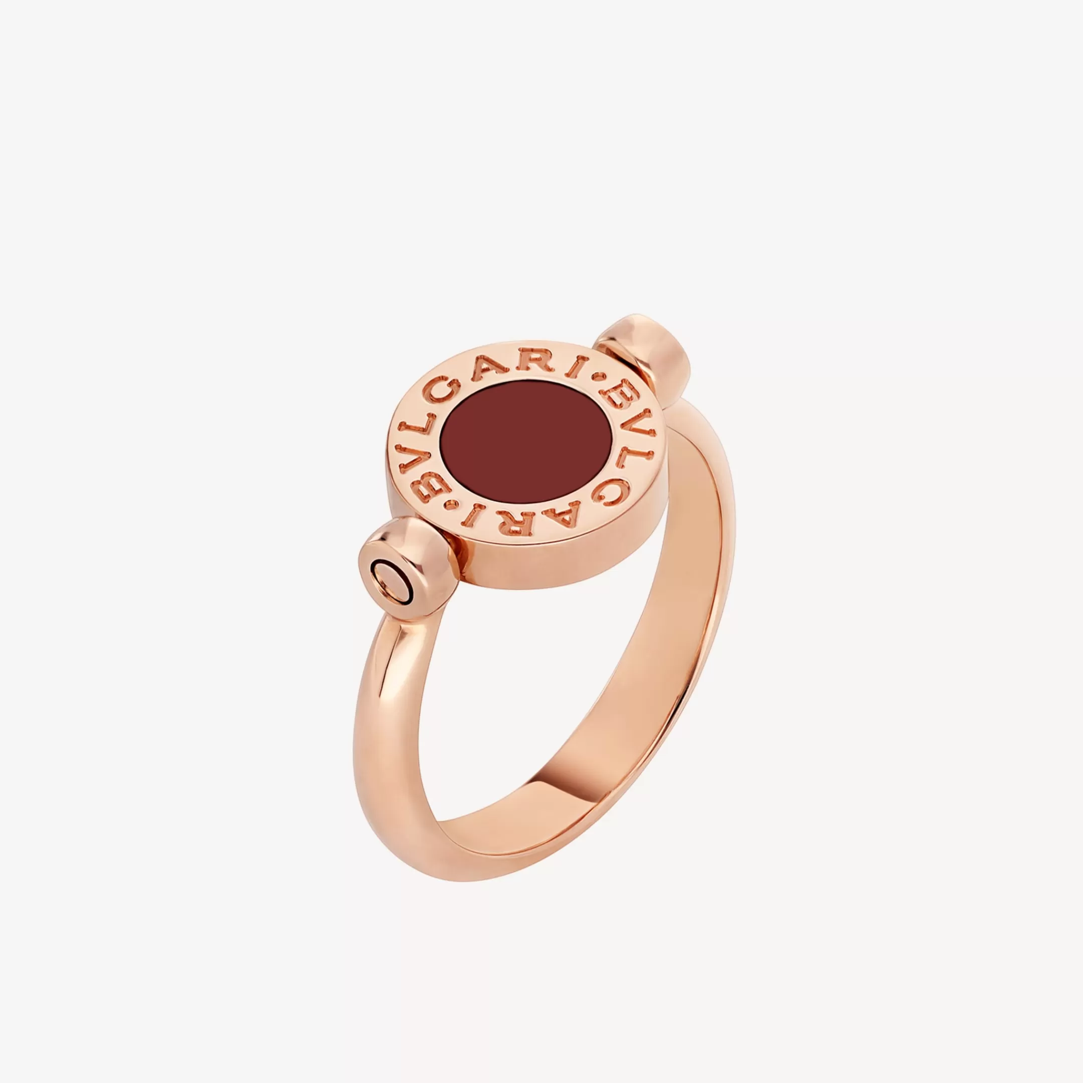 BVLGARI Ring Rot/Weiss Cheap