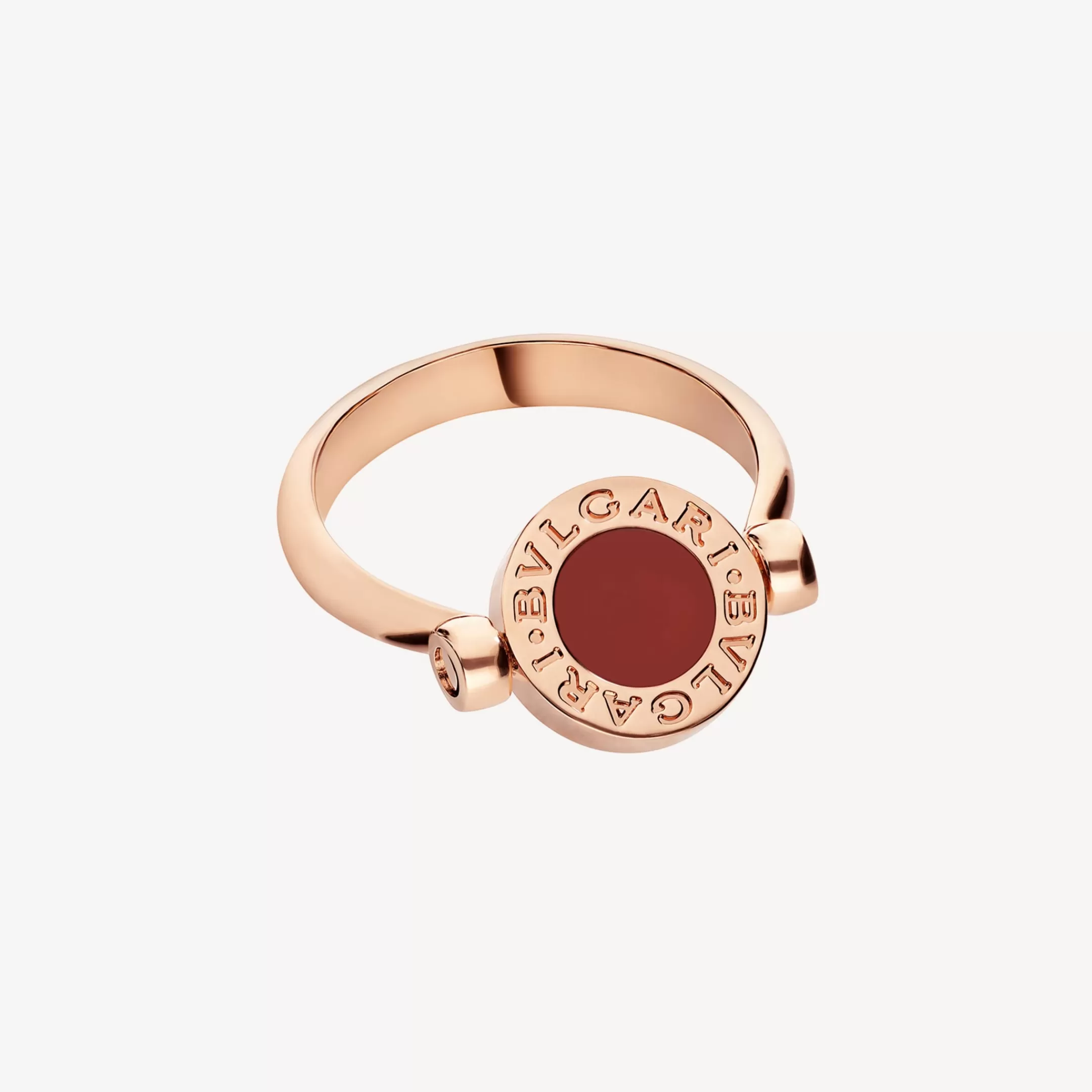 BVLGARI Ring Rot/Weiss Cheap