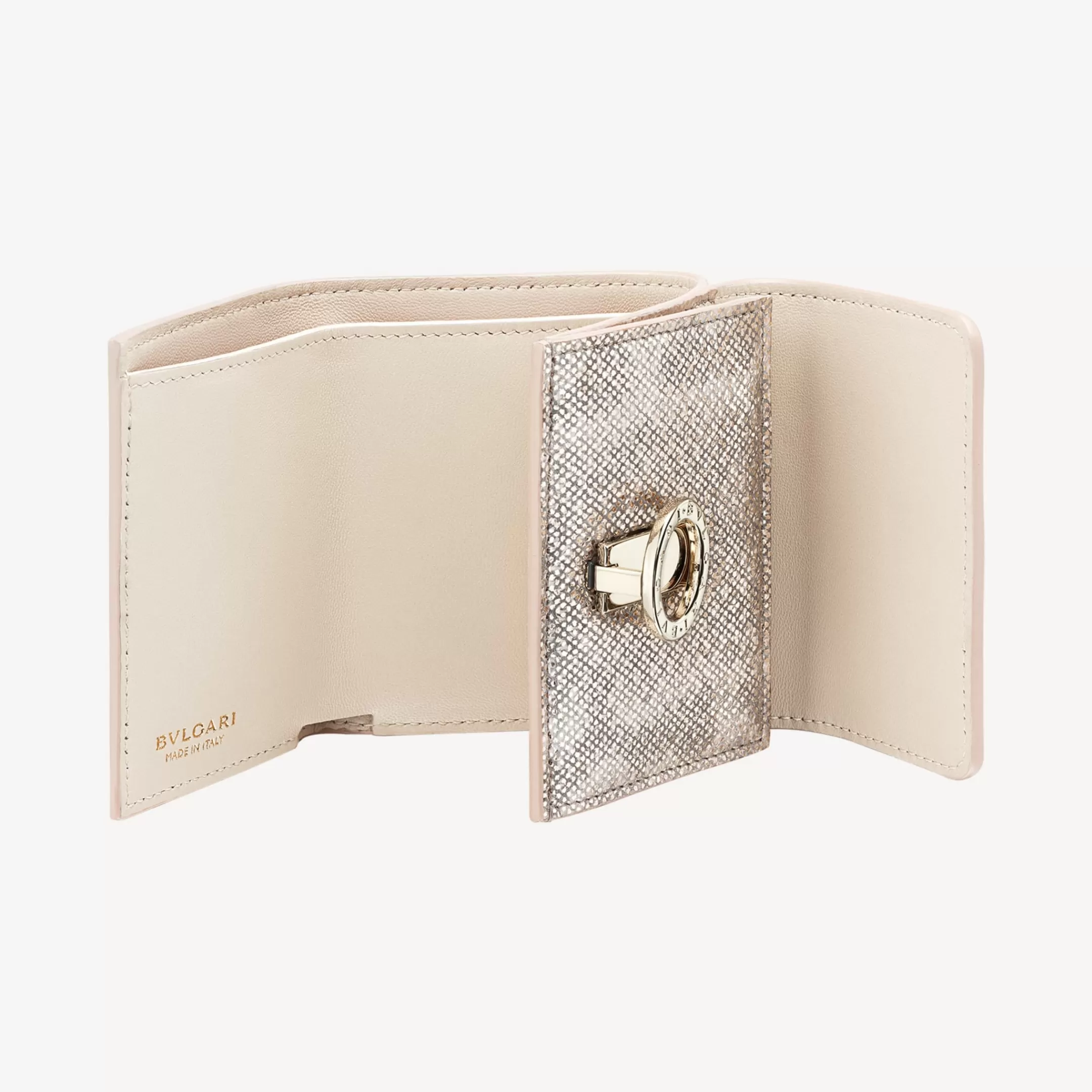 BVLGARI Trifold Portemonnaie Beige Store