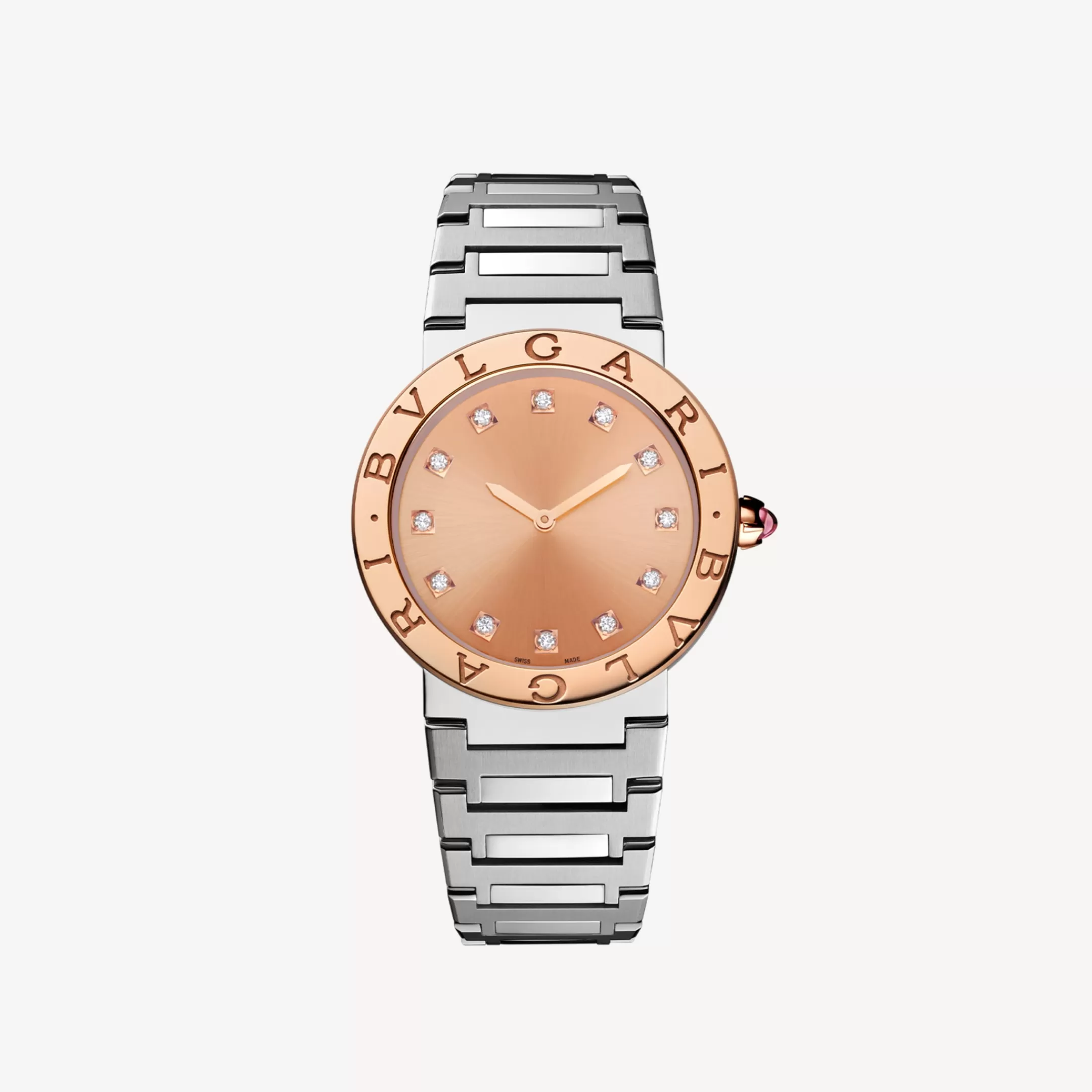 BVLGARI Uhr Silber/Rosa Hot