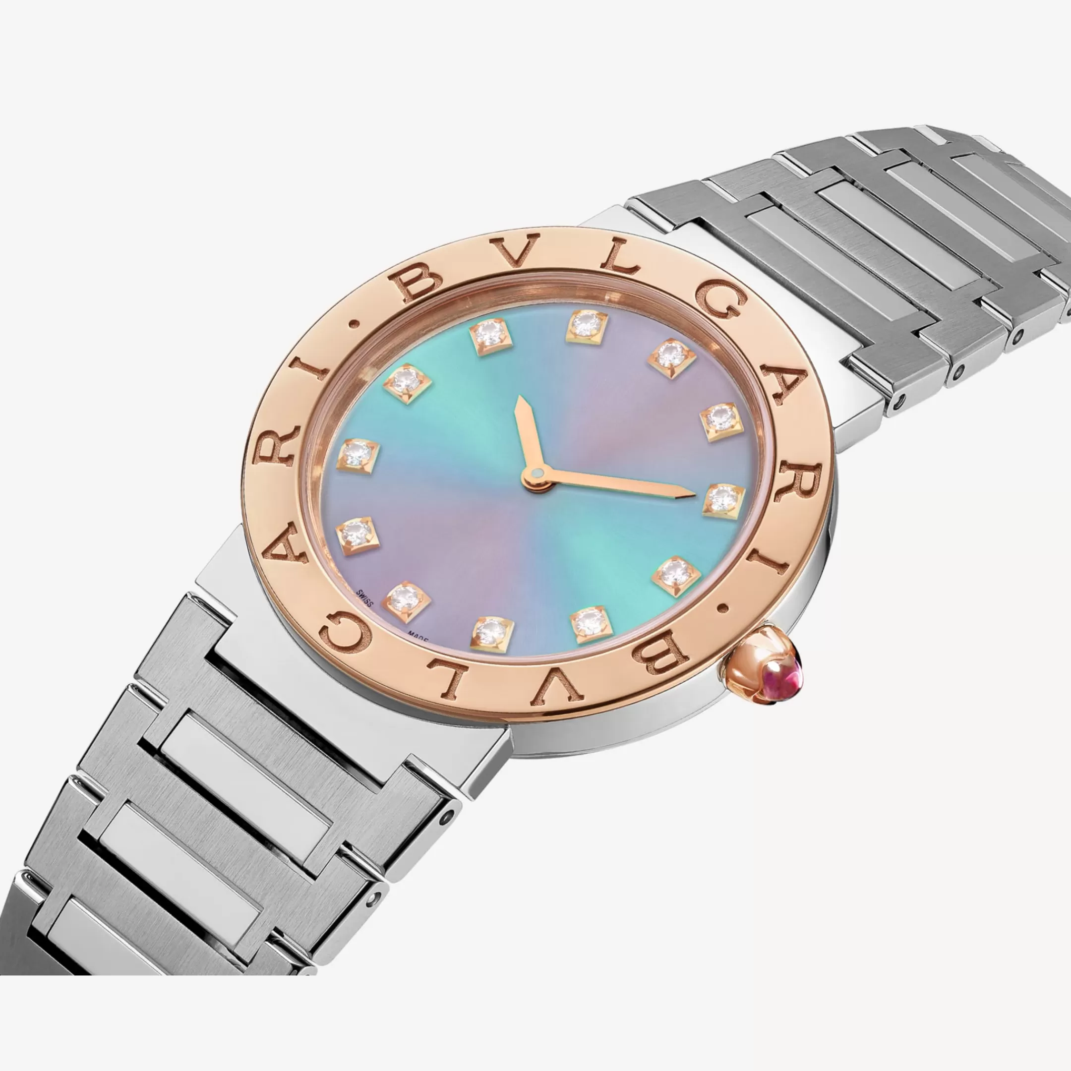 BVLGARI Uhr Silber/Rosa Best Sale