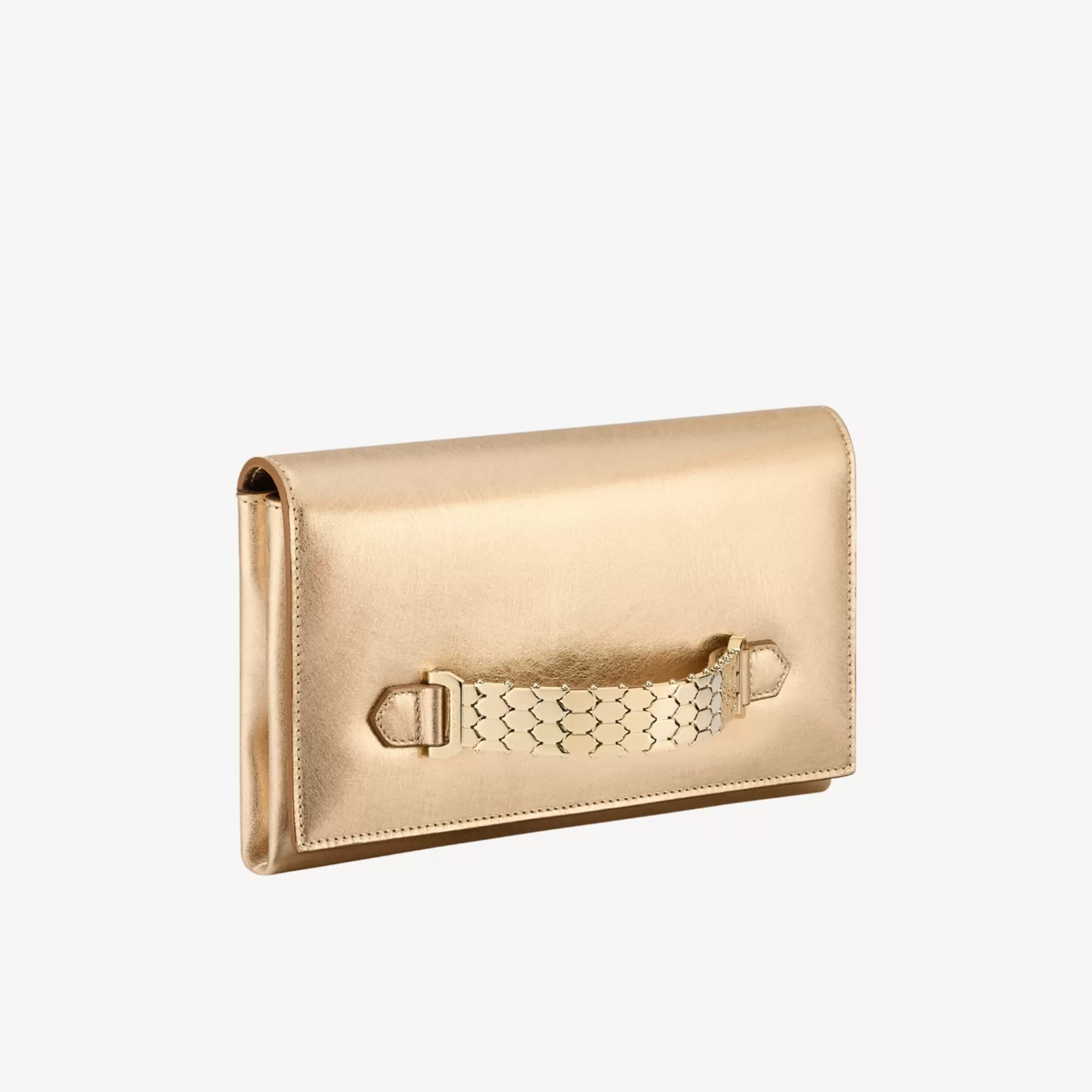 BVLGARI Cocktail Clutch Gold Outlet