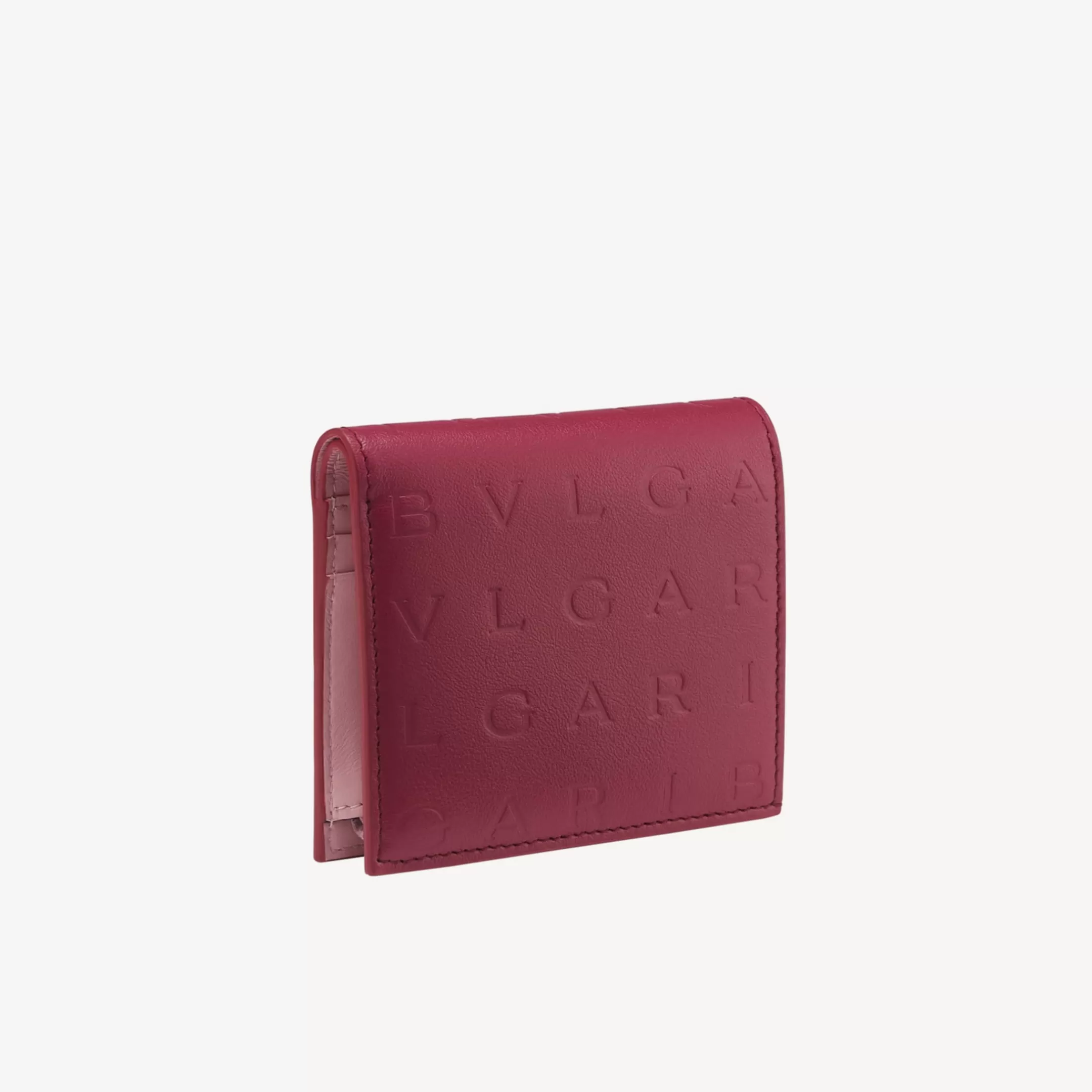 BVLGARI Logo Infinitum Bifold Portemonnaie Rot Best