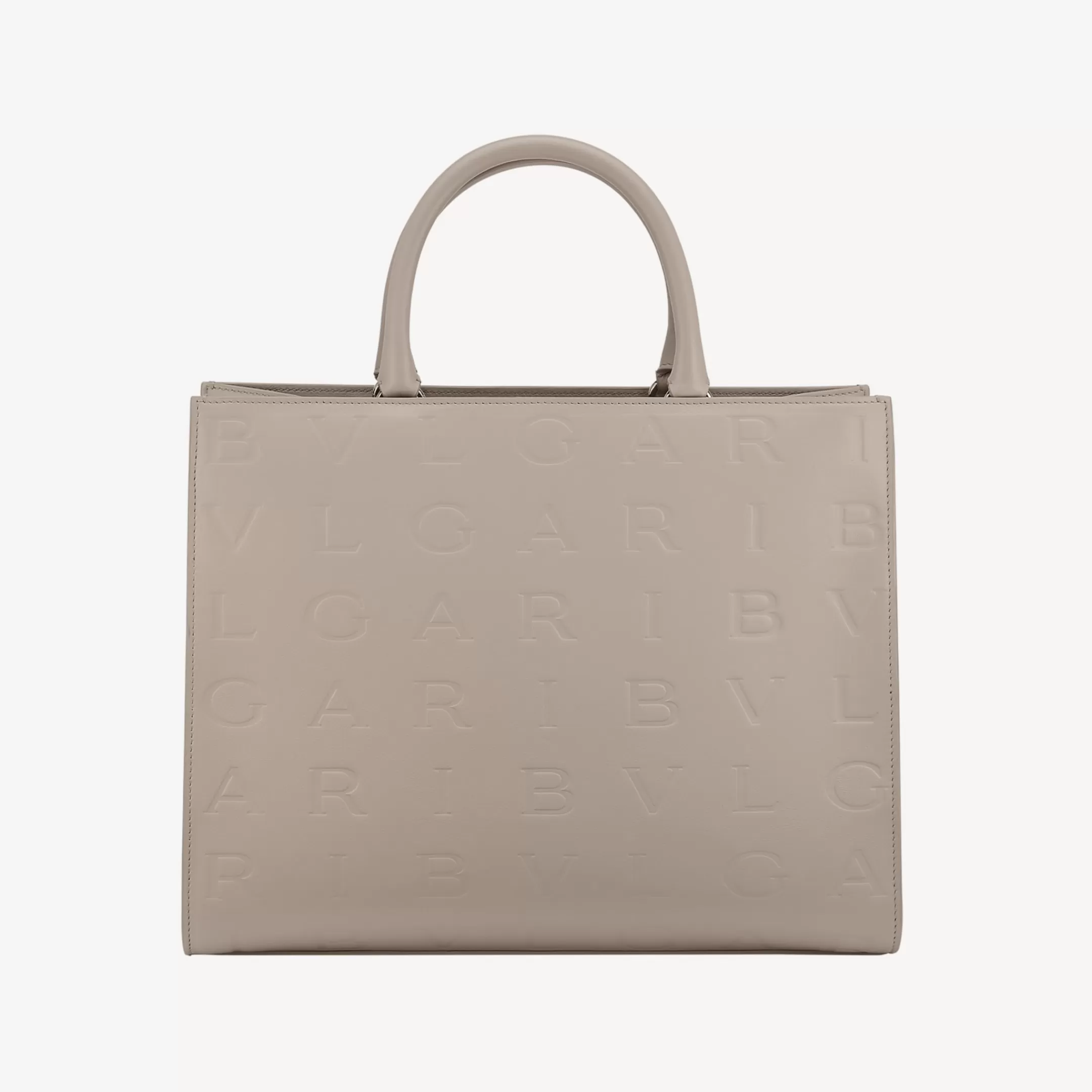 BVLGARI Logo Infinitum Tragetasche Grau Clearance