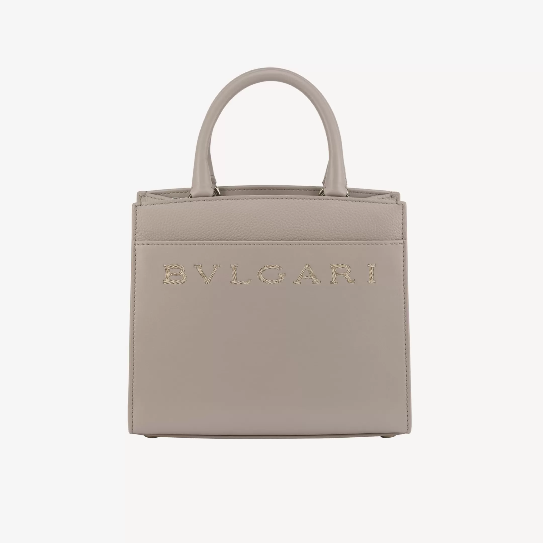 BVLGARI Logo Tragetasche Grau Hot