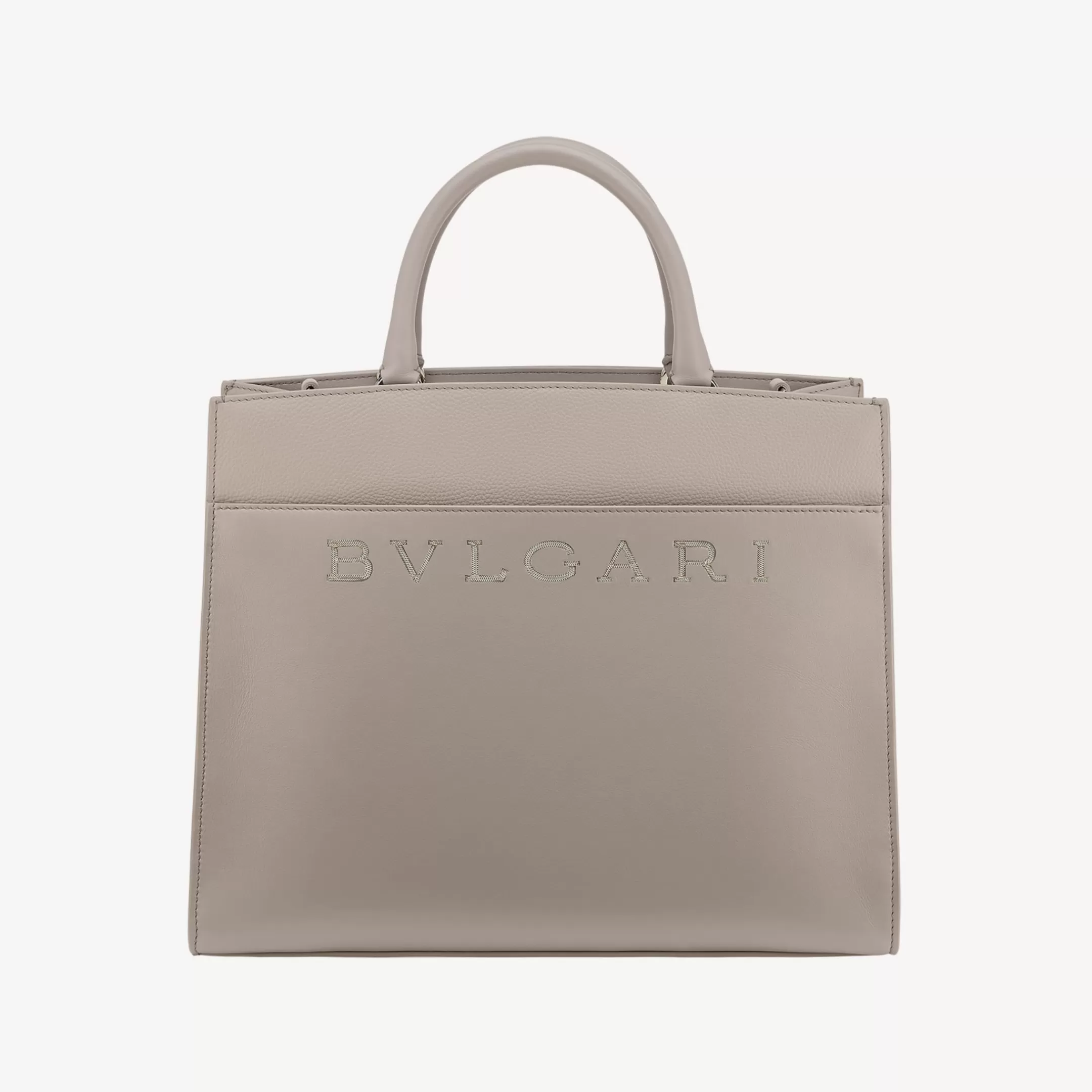 BVLGARI Logo Tragetasche Grau New