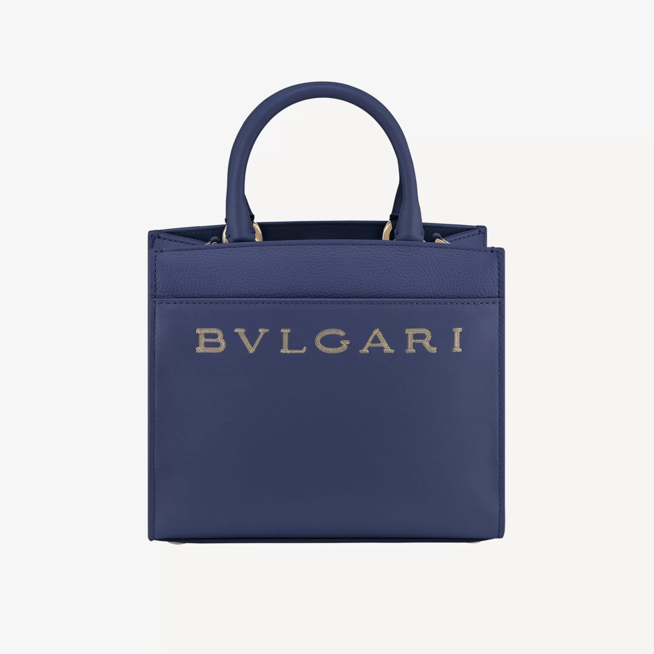 BVLGARI Logo Tragetasche Blau Store