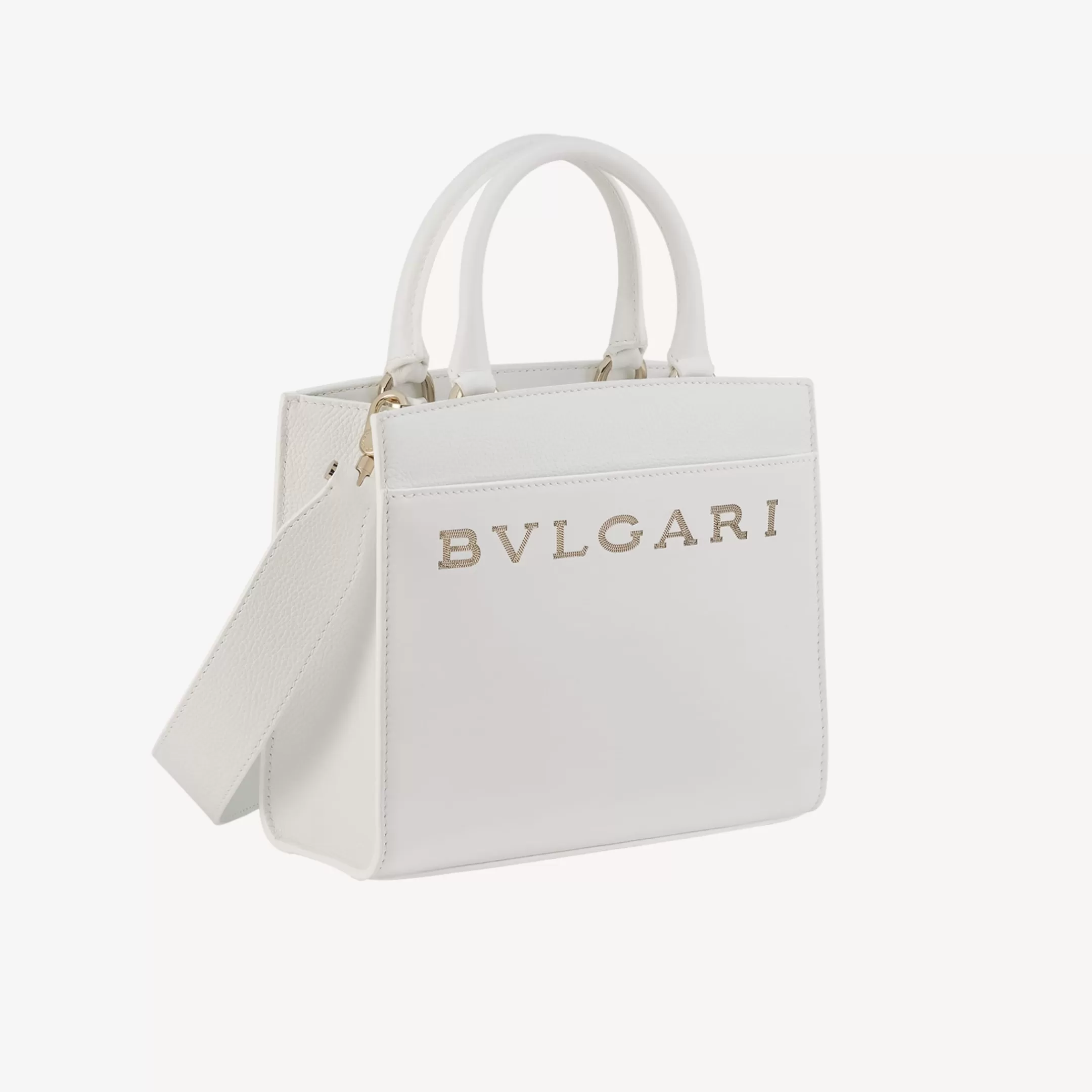 BVLGARI Logo Tragetasche Weiss Hot