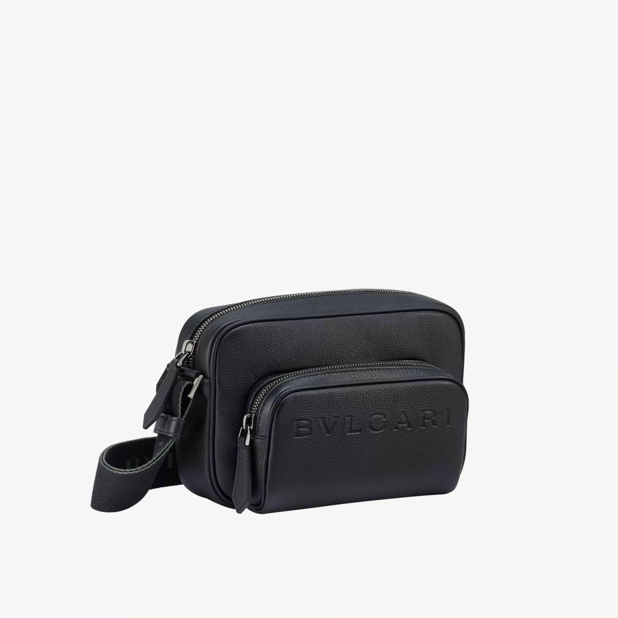 BVLGARI Man Camera Bag Schwarz New