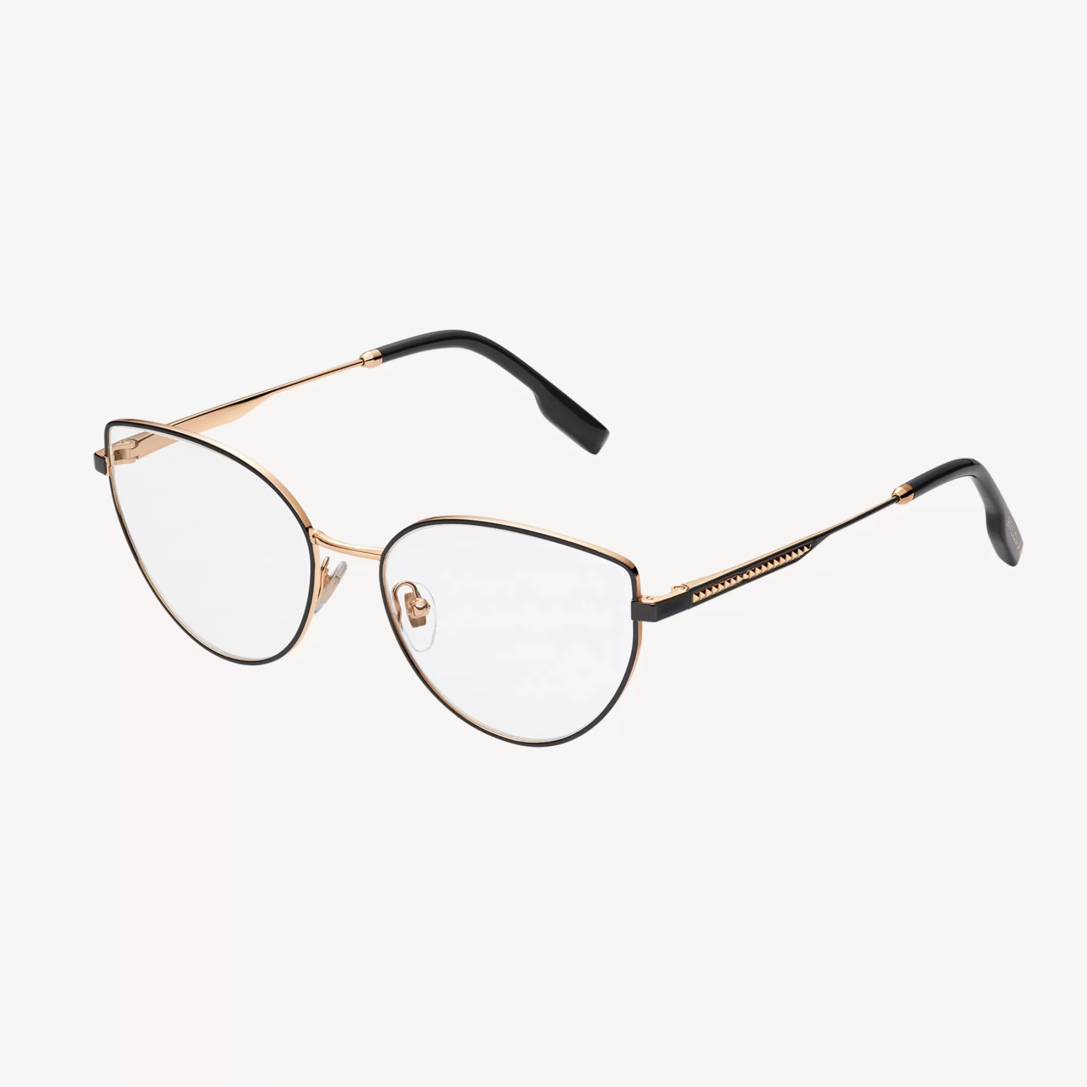 BVLGARI B.Zero1 Brillen Schwarz/Gold New