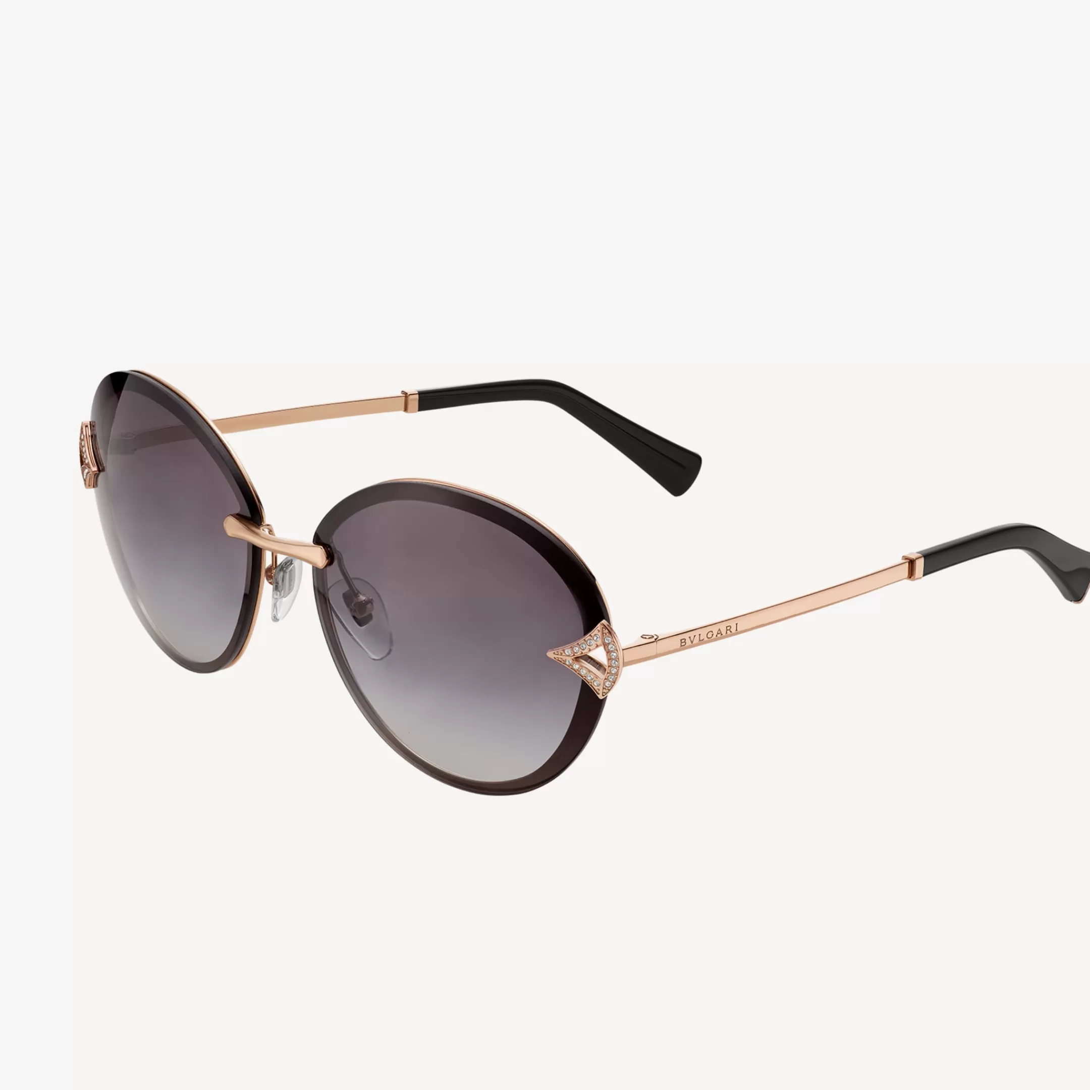 BVLGARI Divas' Dream Sonnenbrille Schwarz/Gold Cheap