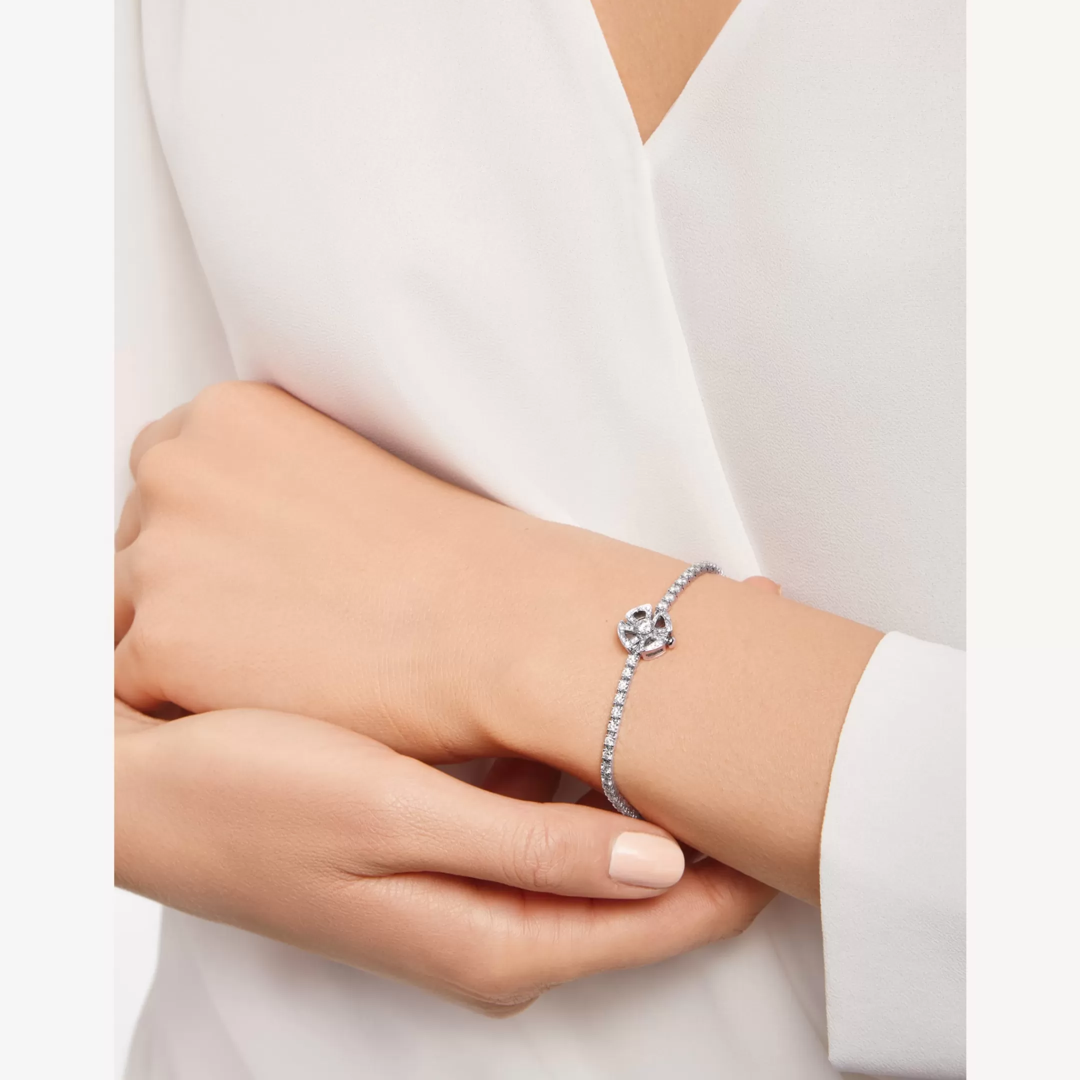 BVLGARI Fiorever Armband Weiss Discount