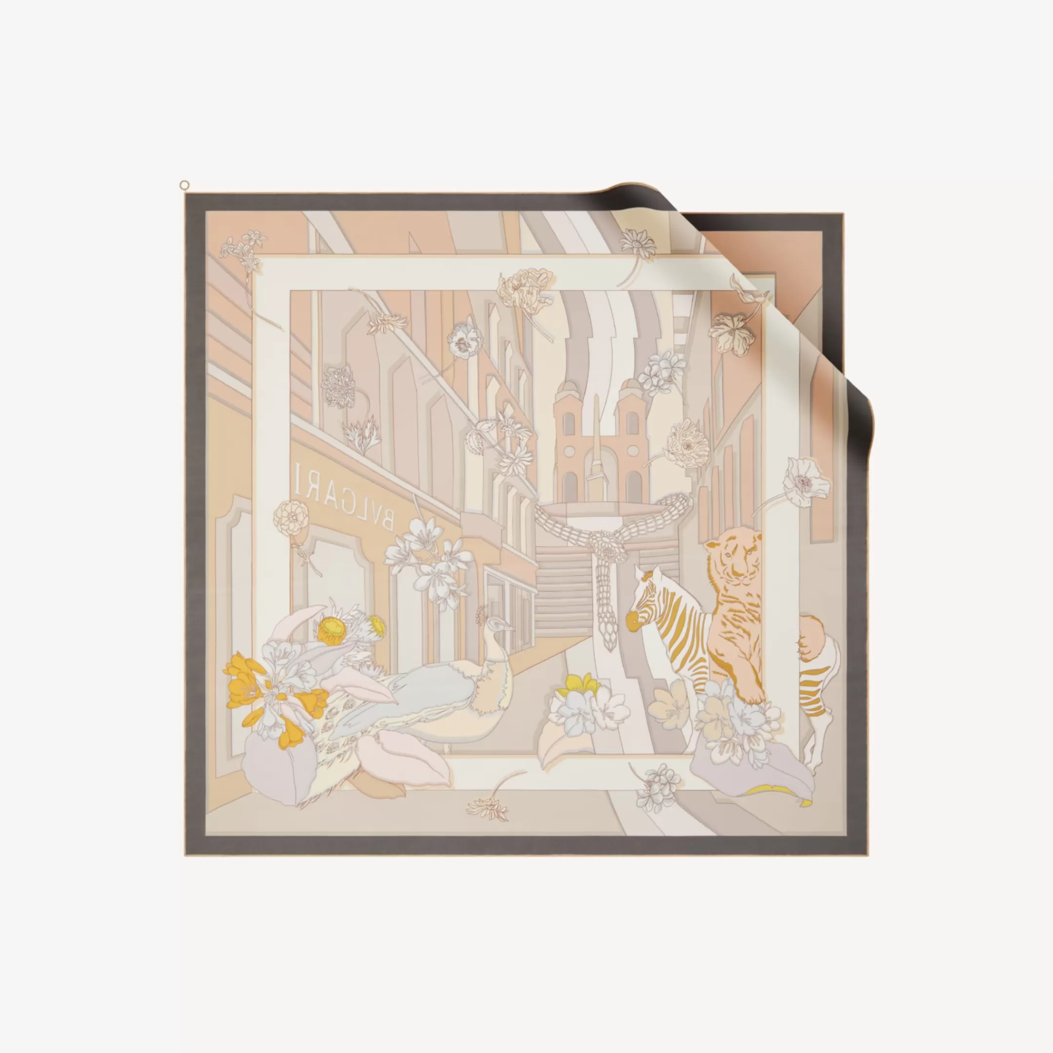 BVLGARI Heritage Halstuch Beige Flash Sale