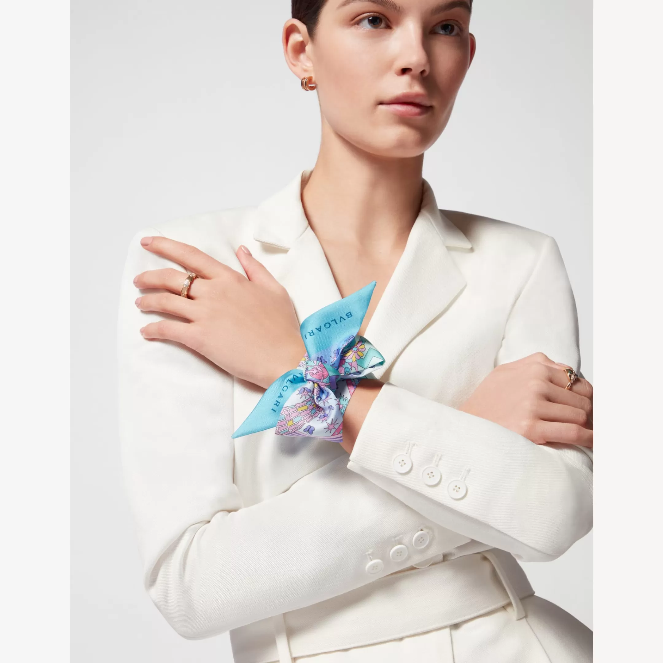 BVLGARI Heritage Mini Shelley Hellblau Outlet