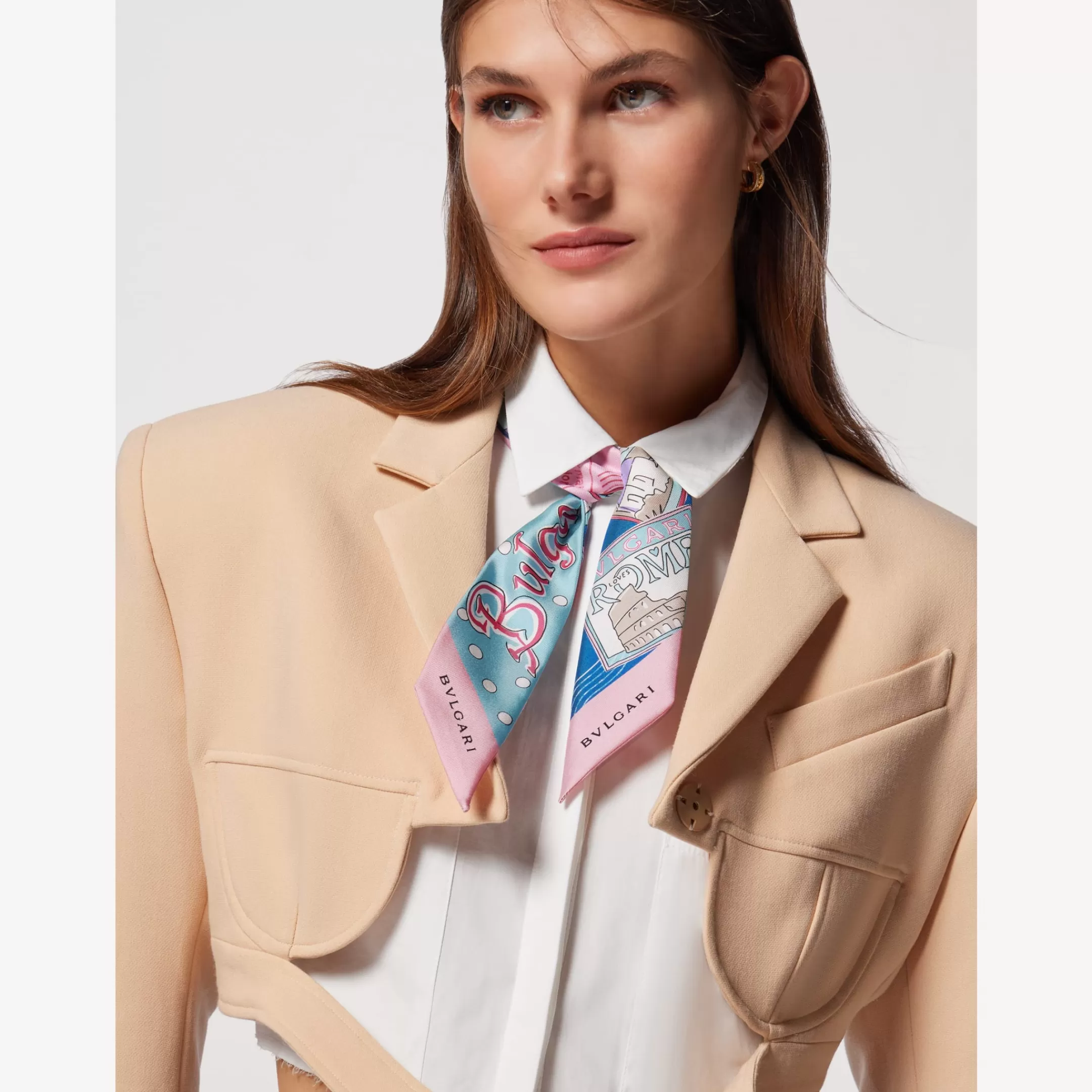 BVLGARI Heritage Mini Shelley Hellblau Clearance