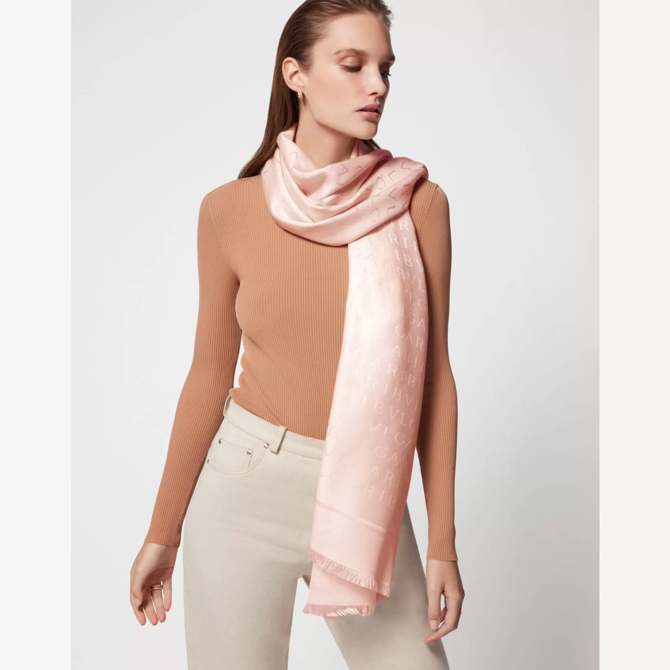 BVLGARI Logomania Stola Rosa Discount