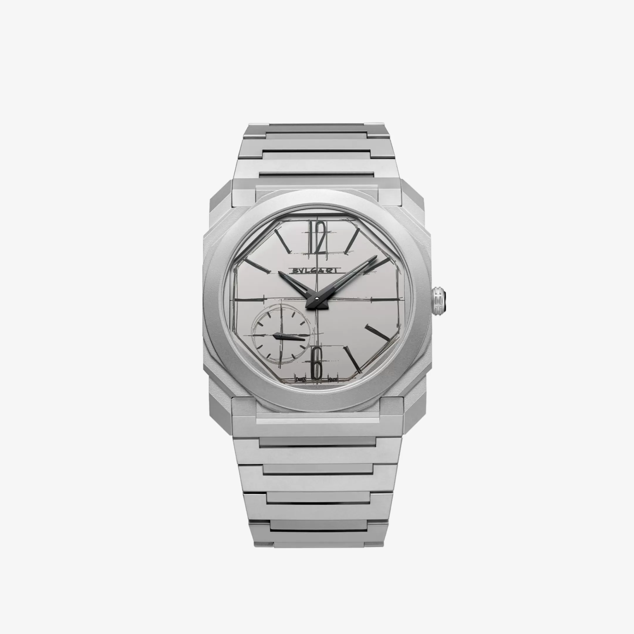 BVLGARI Octo Finissimo Uhr Grau Hot