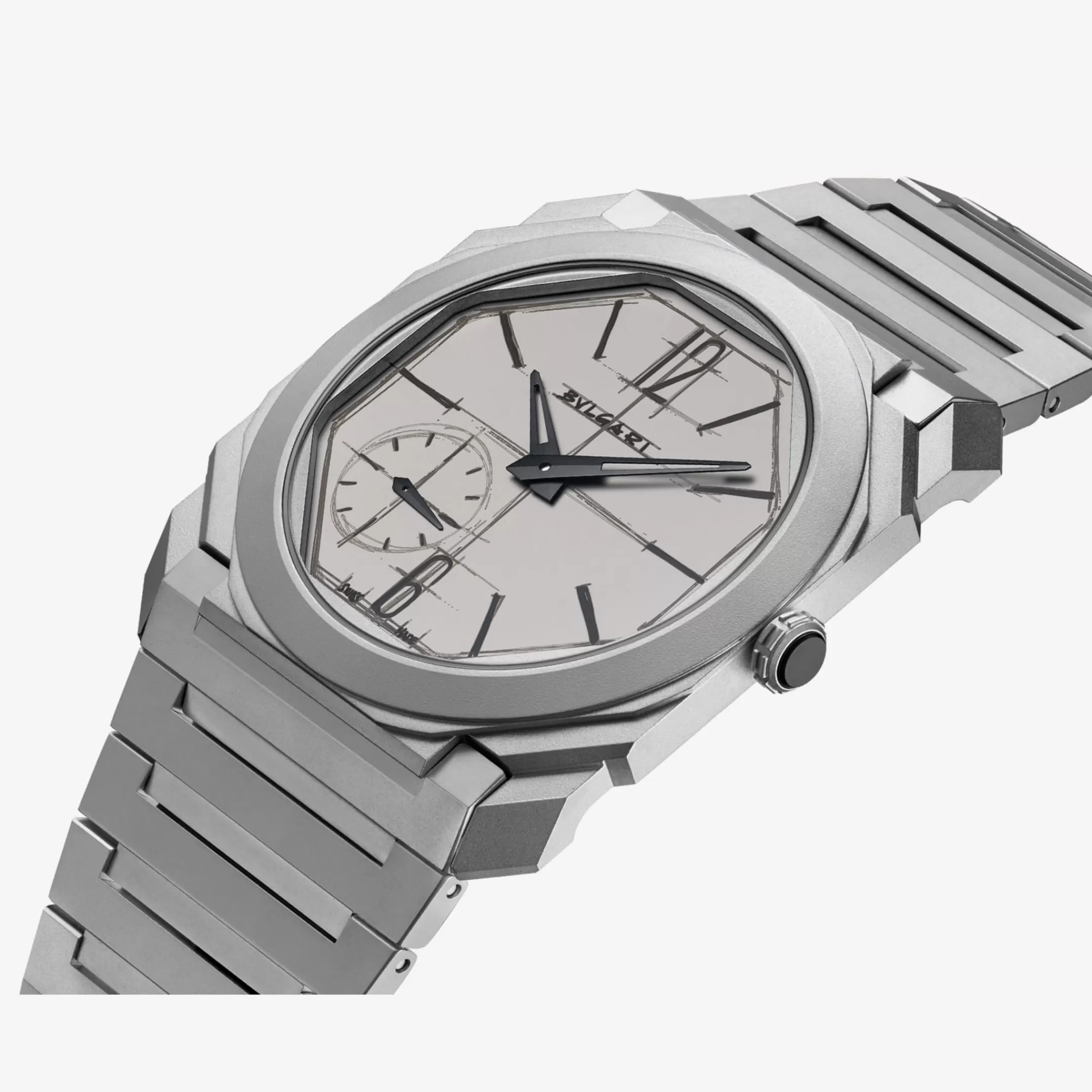 BVLGARI Octo Finissimo Uhr Grau Hot