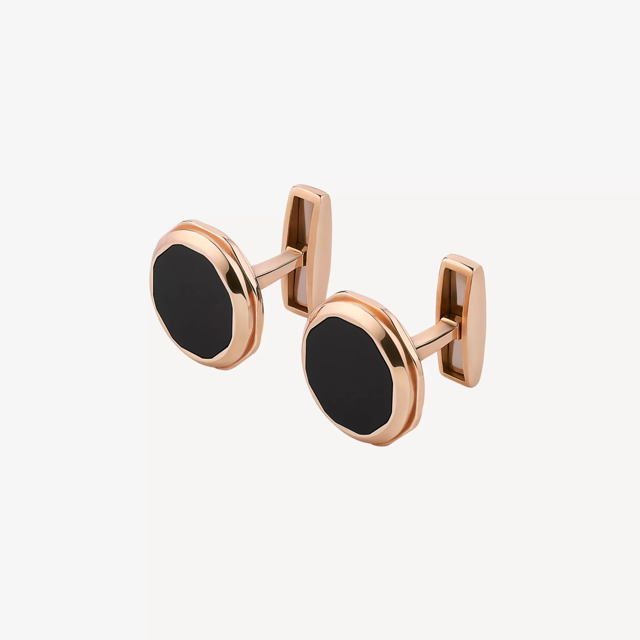 BVLGARI Octo Manschettenknopfe Schwarz Sale