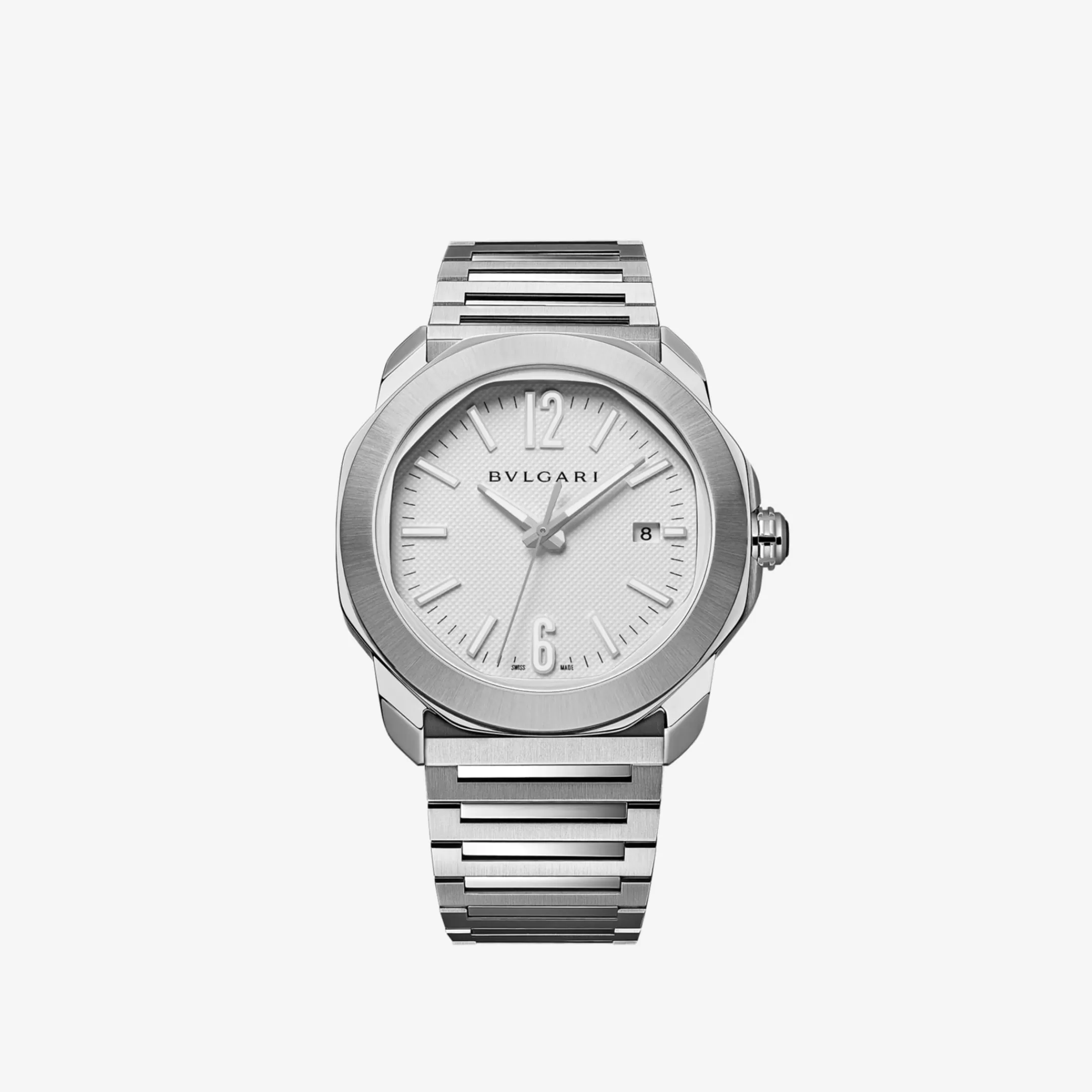 BVLGARI Octo Roma Uhr Silber/Weiss Best