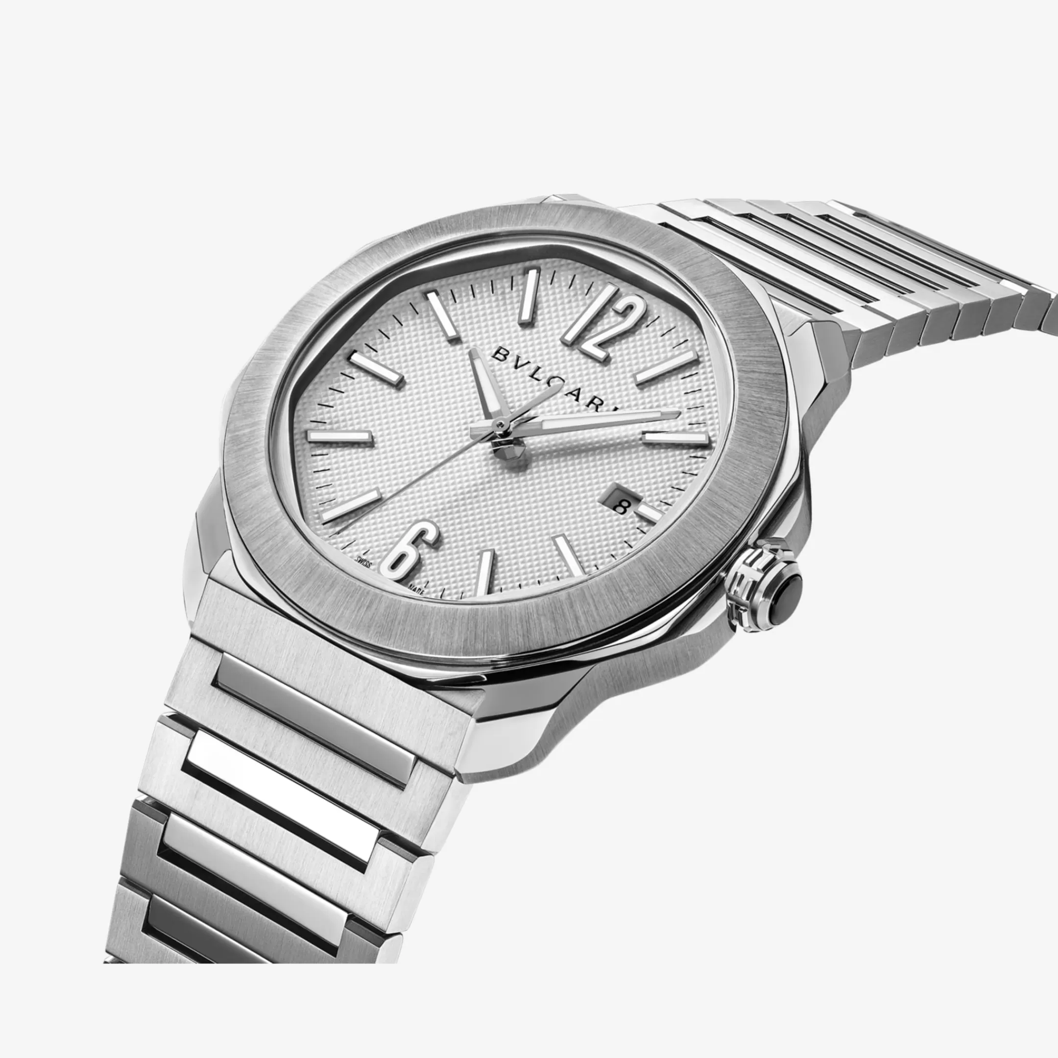 BVLGARI Octo Roma Uhr Silber/Weiss Best