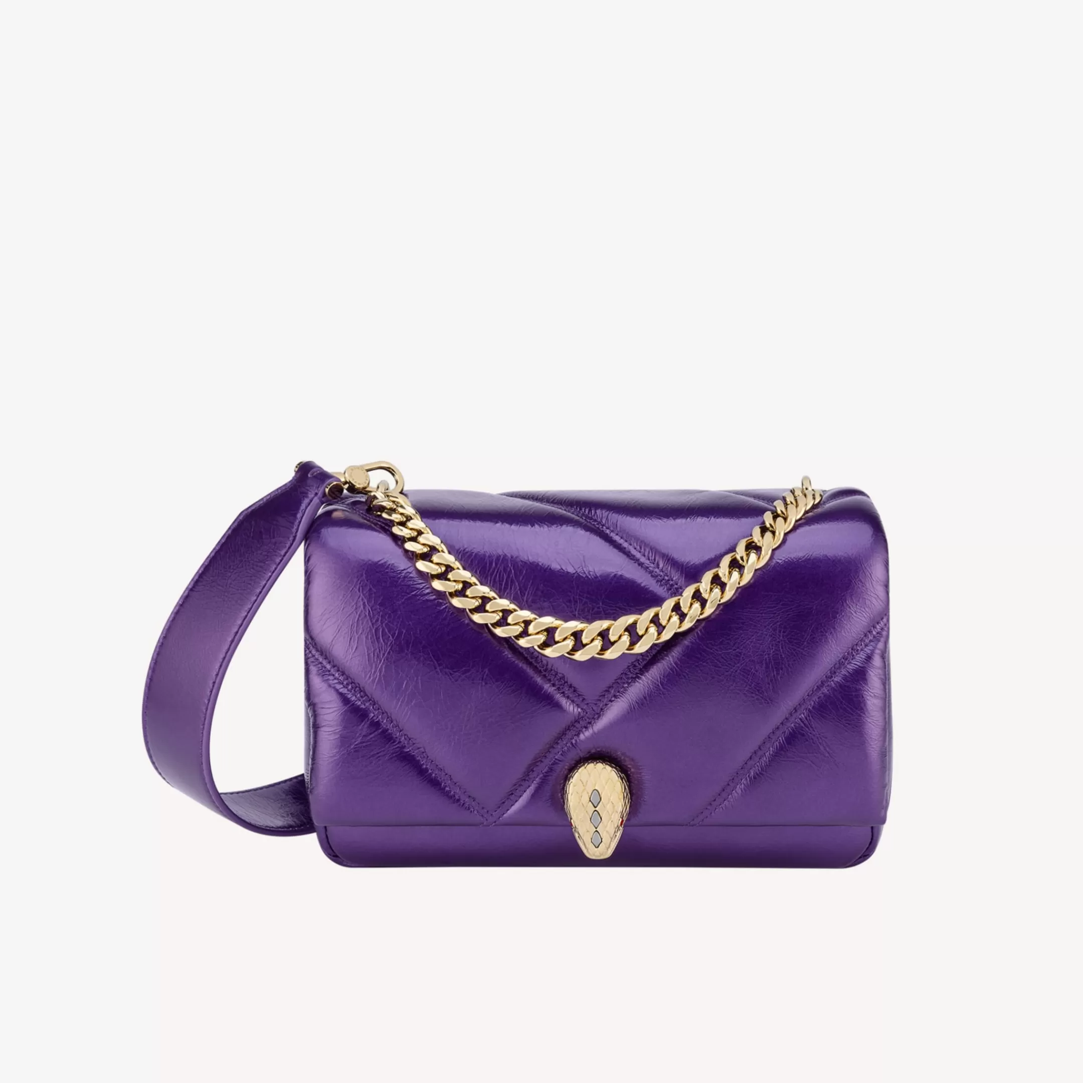BVLGARI Serpenti Cabochon Crossbody-Tasche Violett Cheap