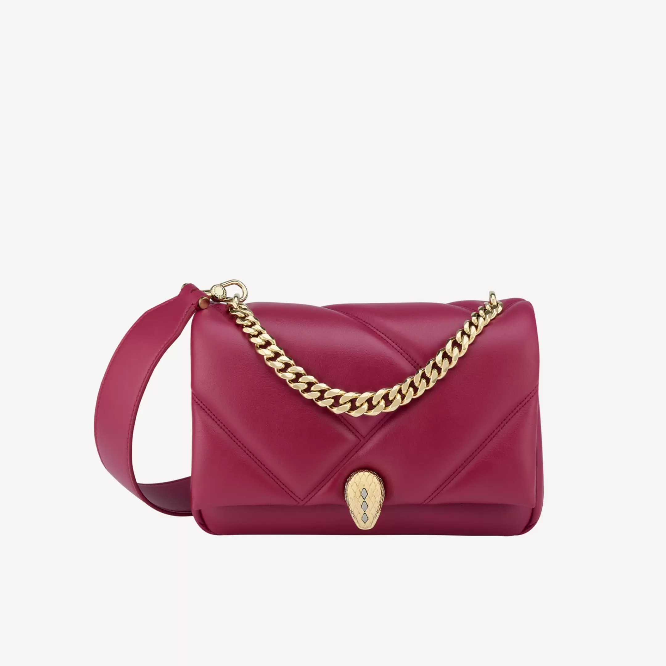 BVLGARI Serpenti Cabochon Crossbody-Tasche Rot Sale