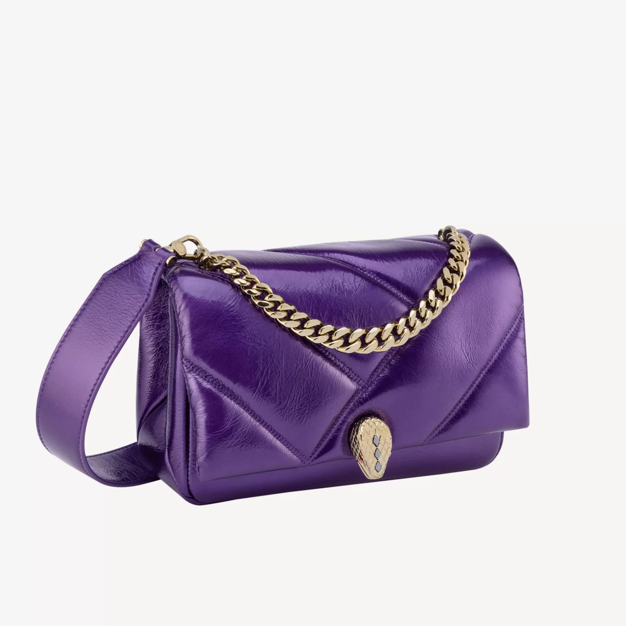 BVLGARI Serpenti Cabochon Crossbody-Tasche Violett Cheap
